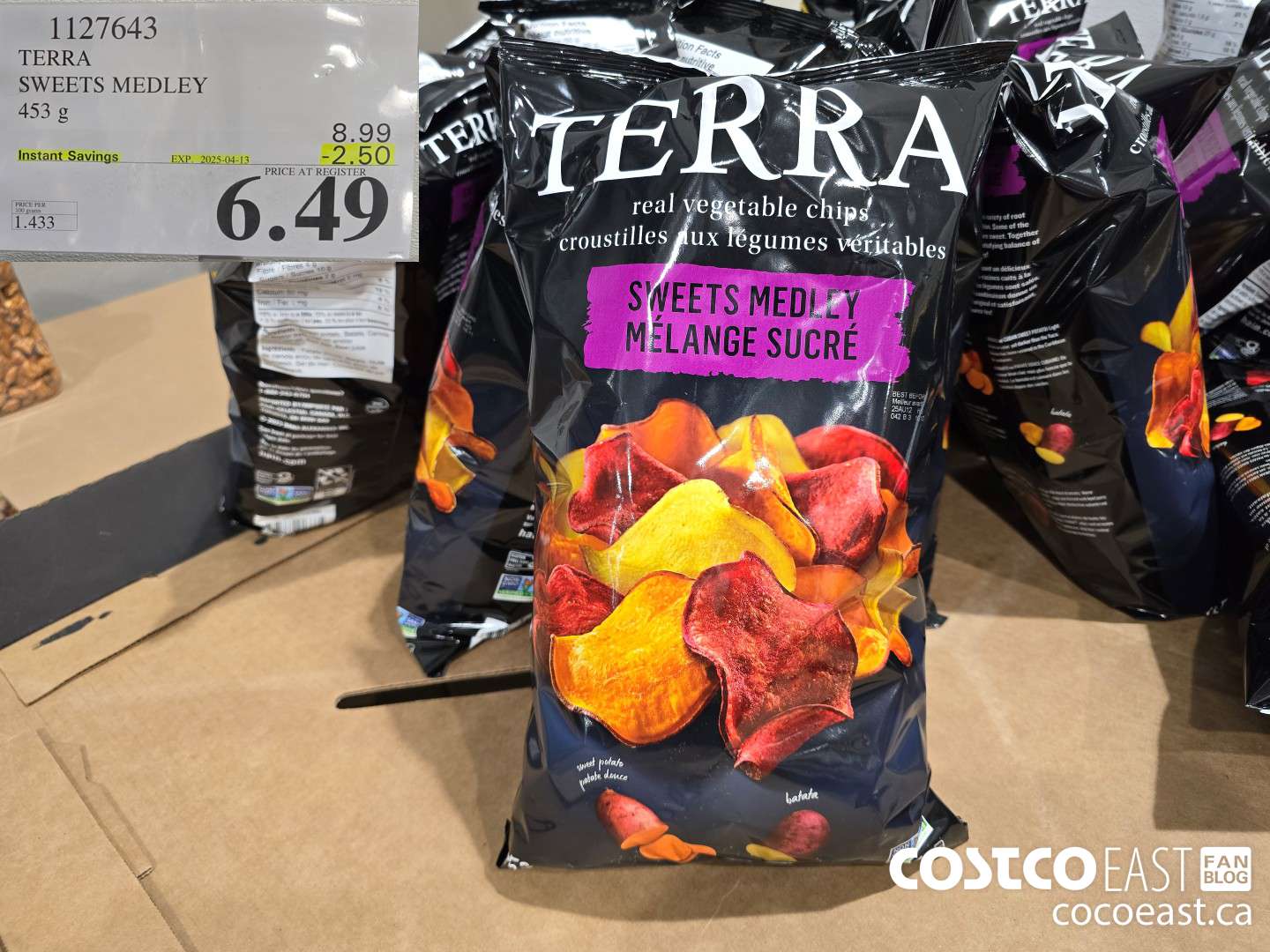 1127643 TERRA SWEETS MEDLEY 453G ($2.50 INSTANT SAVINGS EXPIRES ON 2025-04-13) $6.49