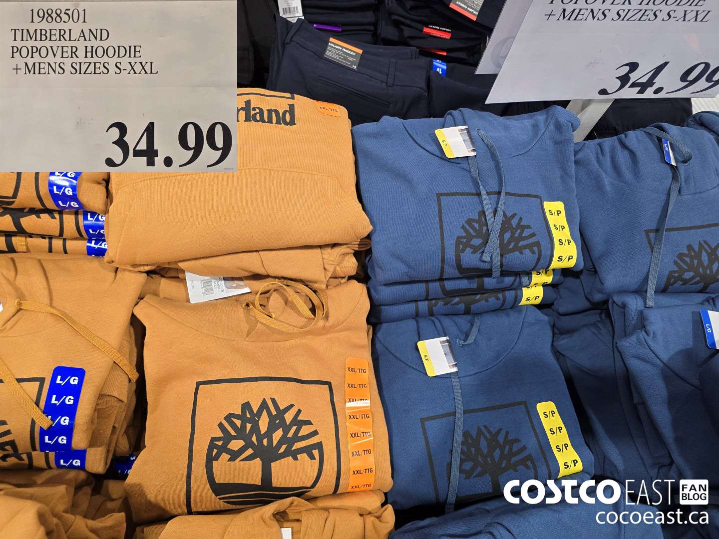1988501 TIMBERLAND POPOVER HOODIE + MENS SIZES S-XXL $34.99
