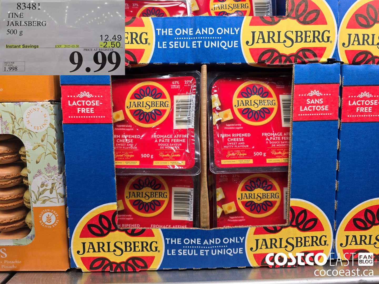 83481 TINE JARLSBERG 500G ($2.50 INSTANT SAVINGS EXPIRES ON 2025-03-30) $9.99