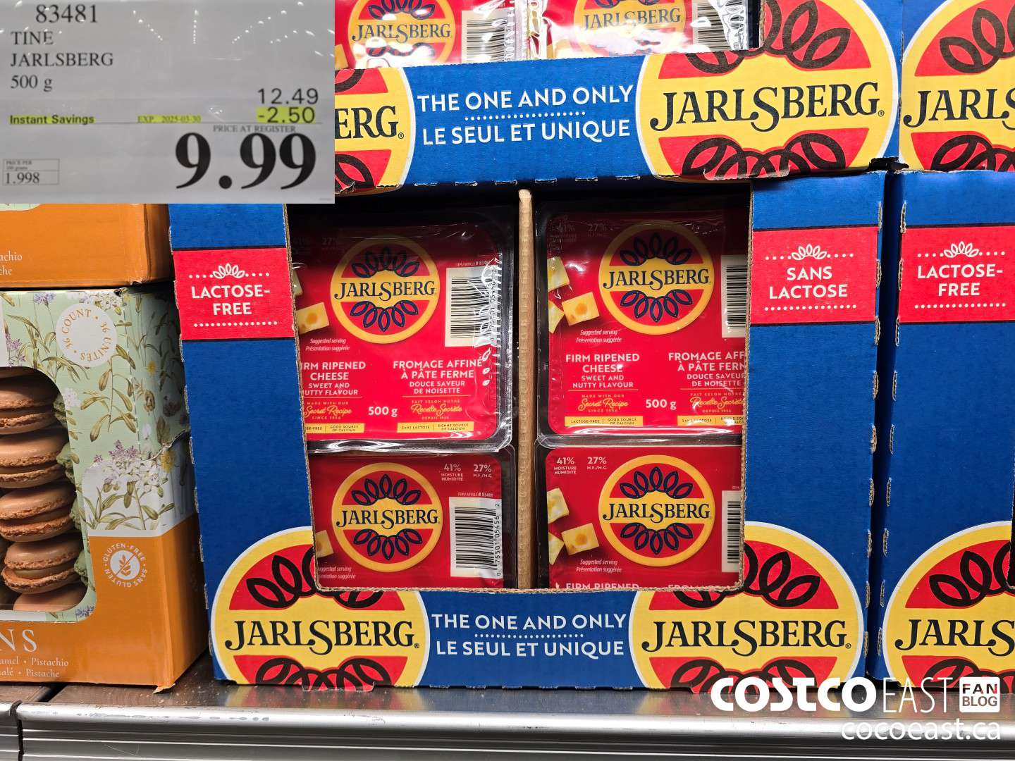83481 TINE JARLSBERG 500G ($2.50 INSTANT SAVINGS EXPIRES ON 2025-03-30) $9.99
