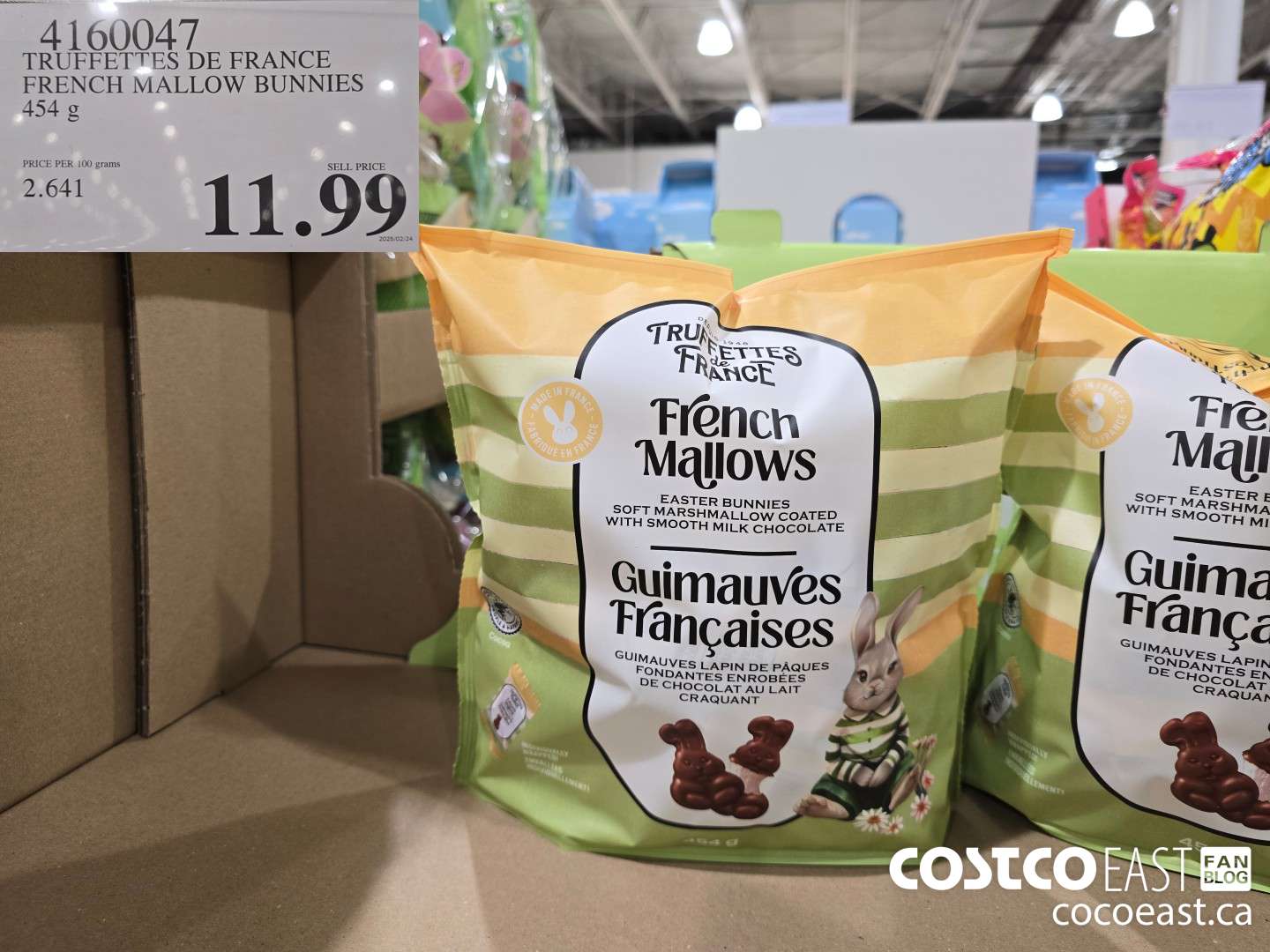 4160047 TRUFFETES DE FRANCE FRENCH MALLOW BUNNIES 454 G $11.99