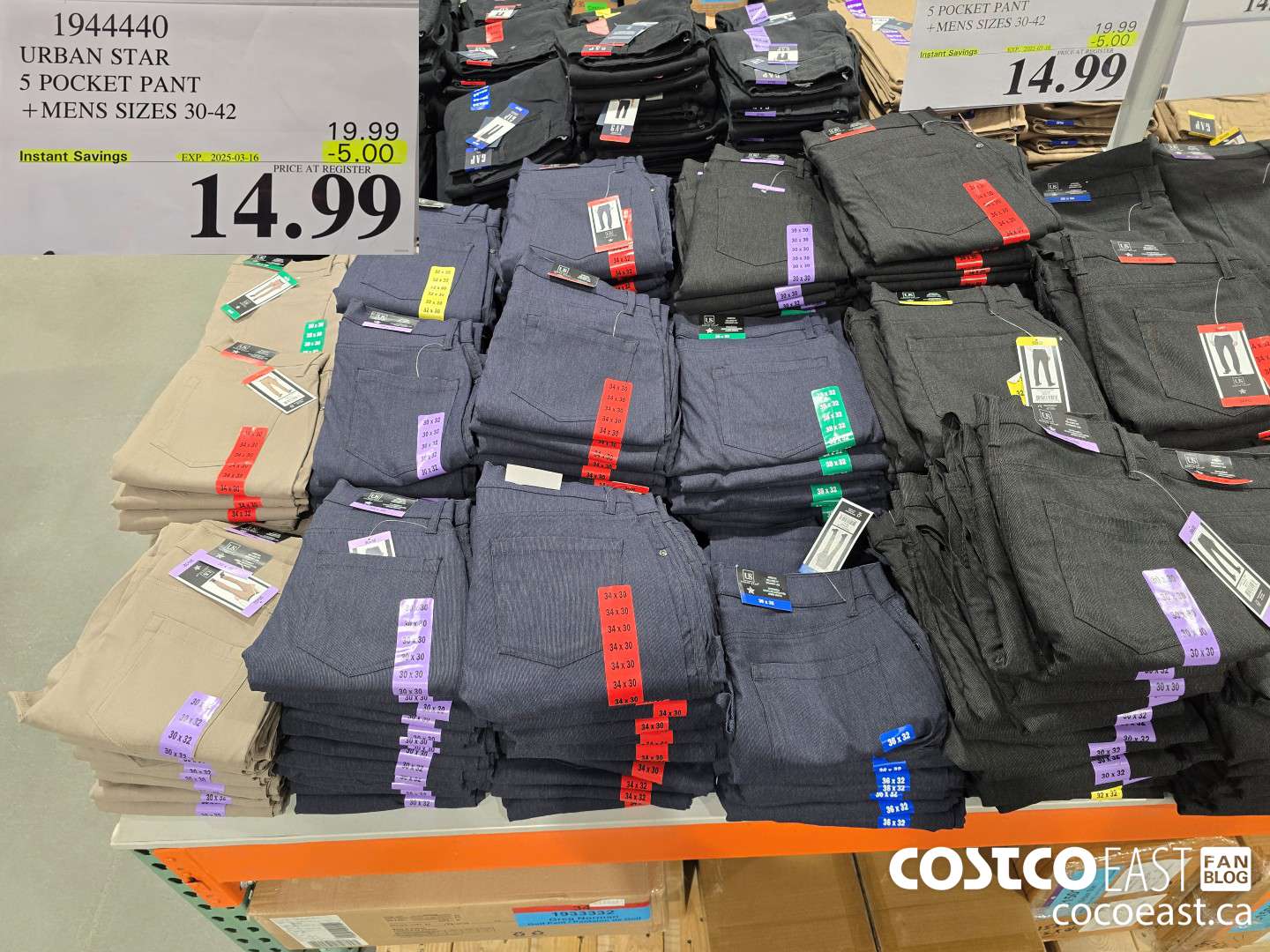 1944440 URBAN STAR 5 POCKET PANT +MENS SIZES 30-42 ($5.00 INSTANT SAVINGS EXPIRES ON 2025-03-16) $14.99