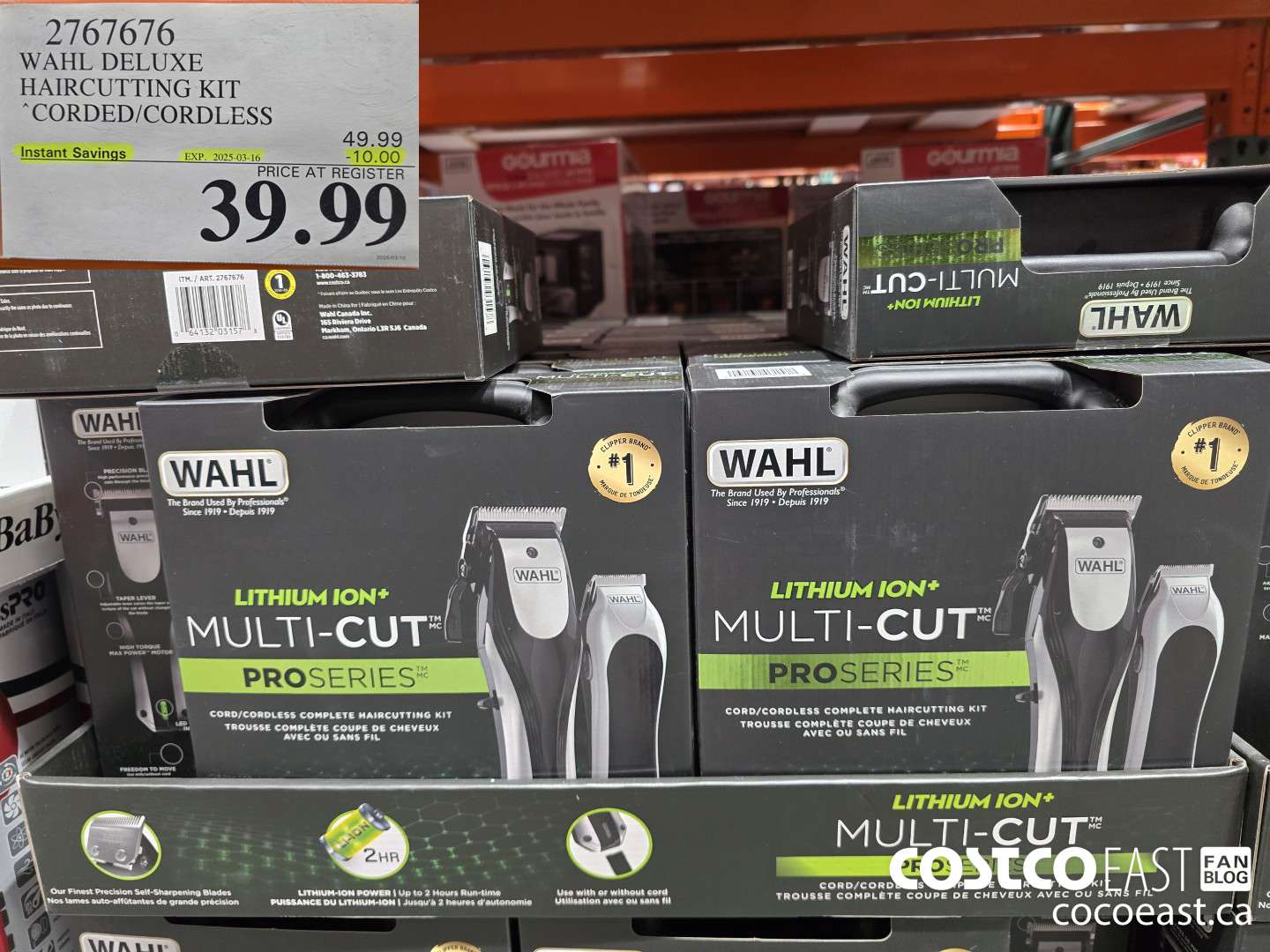 2767676 WAHL DELUXE HAIRCUTTING KIT CORDED/ CORDLESS ($10.00 INSTANT SAVINGS EXPIRES ON 2025-03-16) $39.99