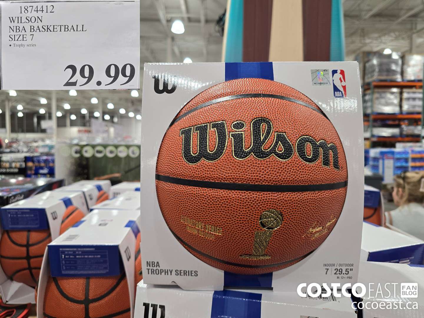 1874412 WILSON NBA BASKETBALL SIZE 7 $29.99