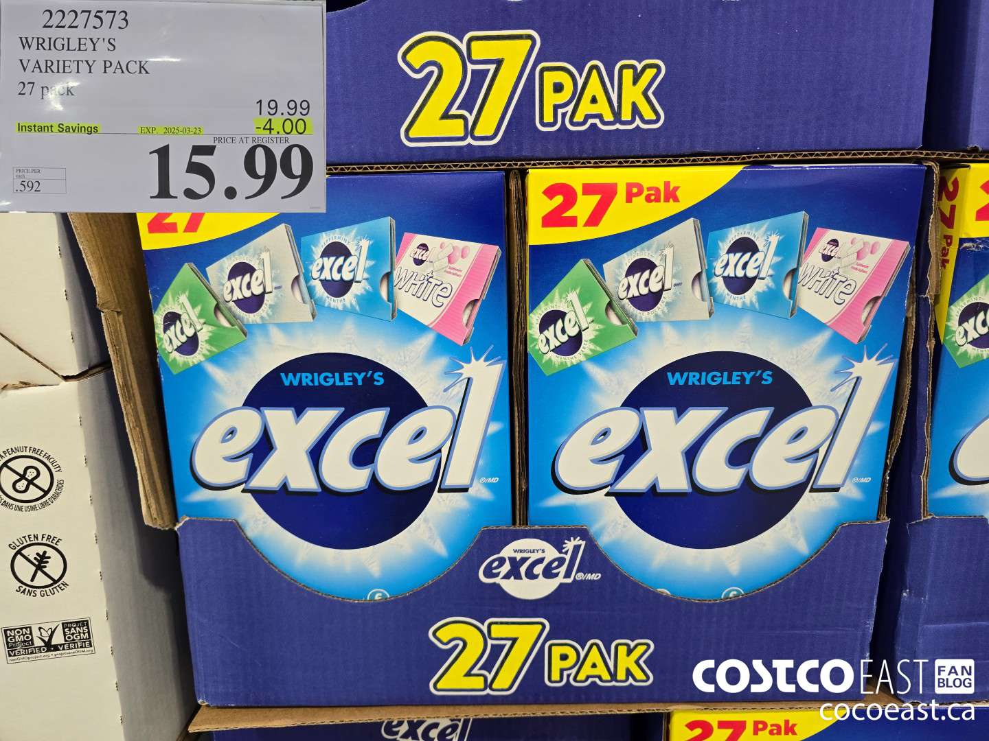 2227573 WRIGLEY'S VARIETY PACK 27 PACK ($4.00 INSTANT SAVINGS EXPIRES ON 2025-03-23) $15.99