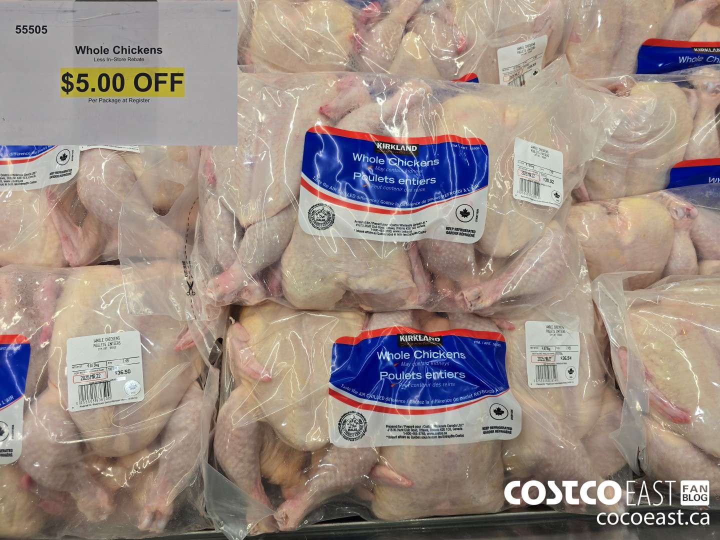 55505 Whole Chickens ($5.00 INSTANT SAVINGS)