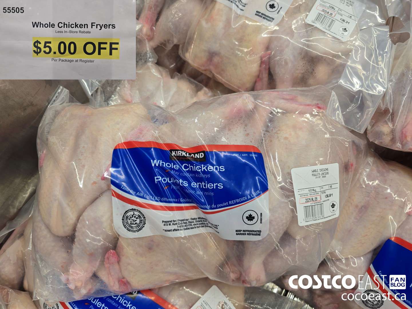 55505 Whole Chickens ($5.00 INSTANT SAVINGS)