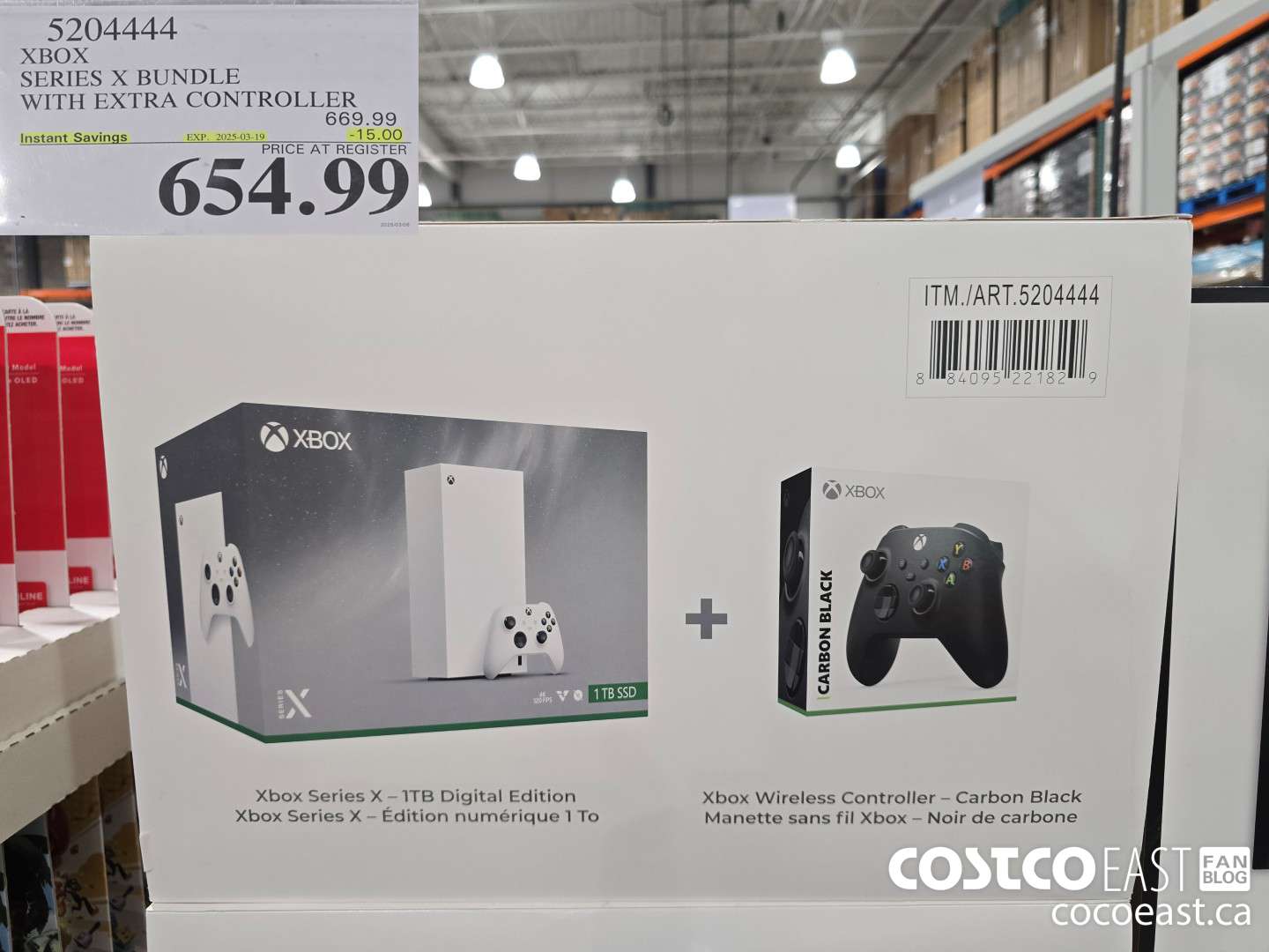5204444 XBOX SERIES X BUNDLE WITH EXTRA CONTROLLER ($15.00 INSTANT SAVINGS EXPIRES ON 2025-03-19) $654.99