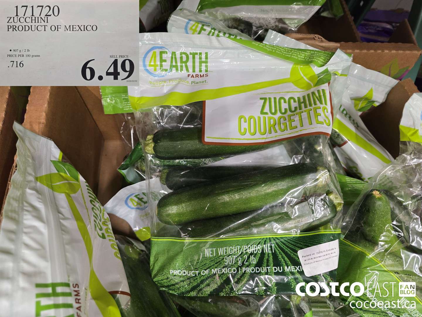 171720 ZUCCHINI PRODUCT OF MEXICO $6.49