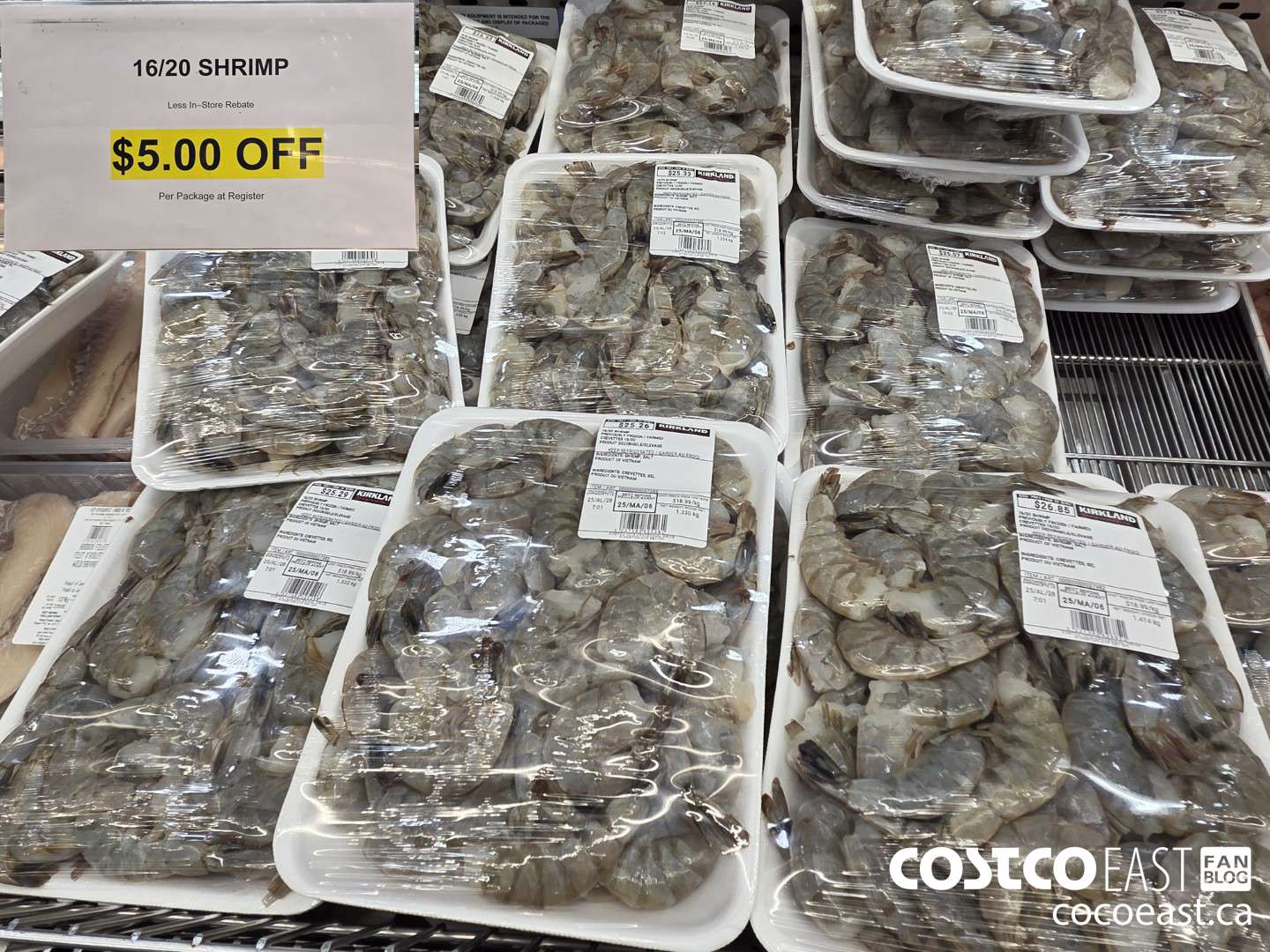 000001 16/20 SHRIMP Per Package at Register  ($5.00 INSTANT SAVINGS)