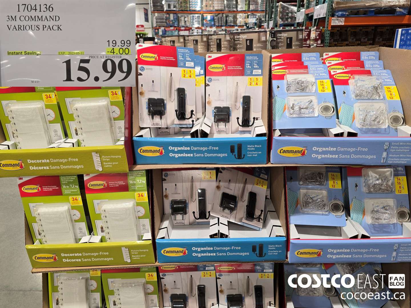 1704136 3M COMMAND VARIOUS PACK ($4.00 INSTANT SAVINGS EXPIRES ON 2025-05-11) $15.99