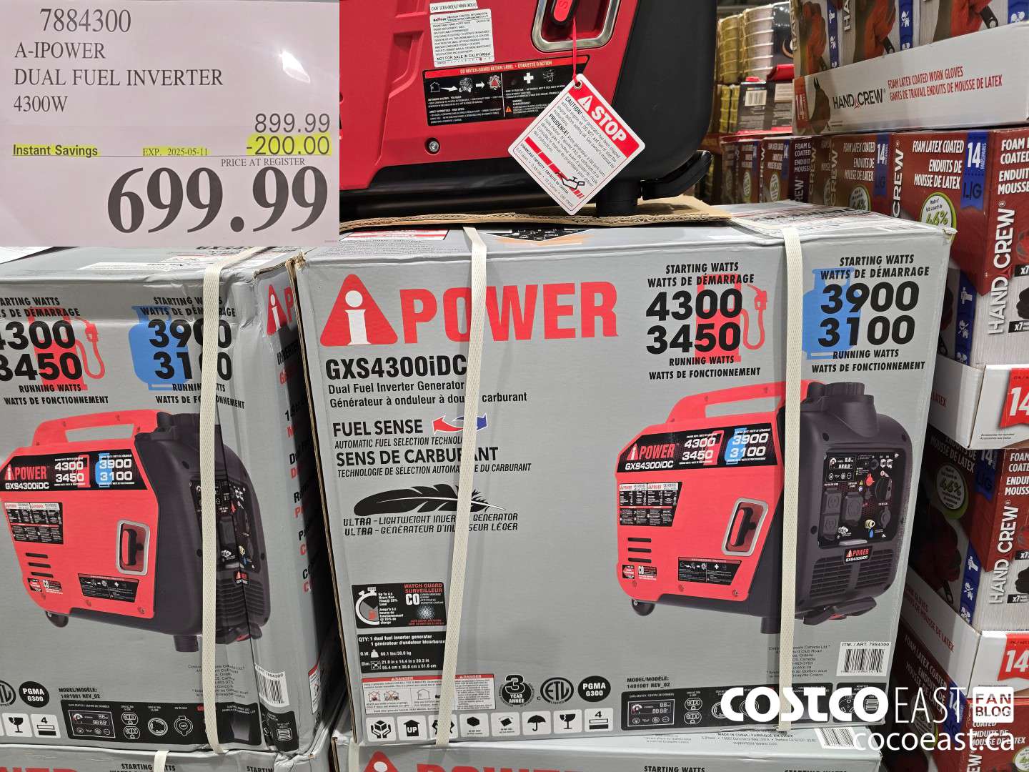 1884300 A-IPOWER DUAL FUEL INVERTER 4300W ($200.00 INSTANT SAVINGS EXPIRES ON 2025-05-11) $699.99