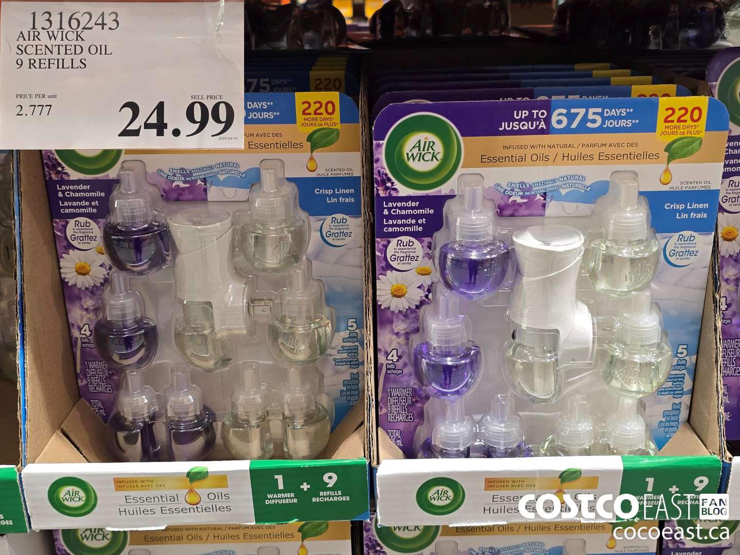 1316243 AIR WICK SCENTED OIL 9 REFILLS $24.99