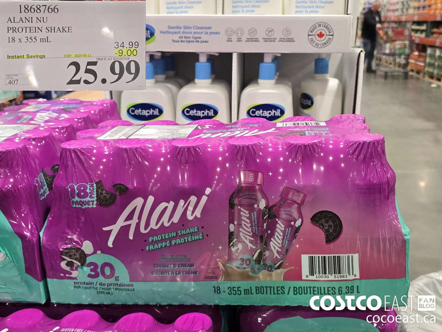 1868766 ALANI NU PROTEIN SHAKE 18 X 355 ML ($9.00 INSTANT SAVINGS EXPIRES ON 2025-05-11) $25.99