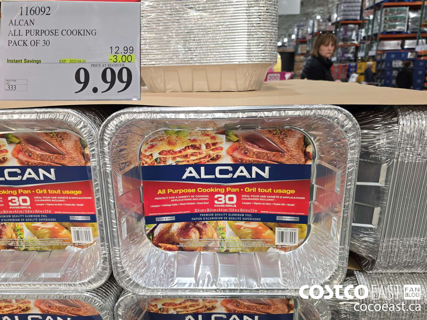 116092 ALCAN ALL PURPOSE COOKING PACK OF 30 ($3.00 INSTANT SAVINGS EXPIRES ON 2025-04-20) $9.99