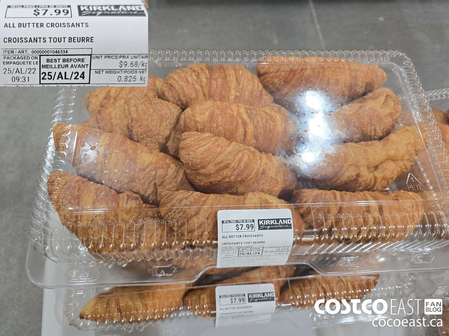 1046334 ALL BUTTER CROISSANTS $7.99