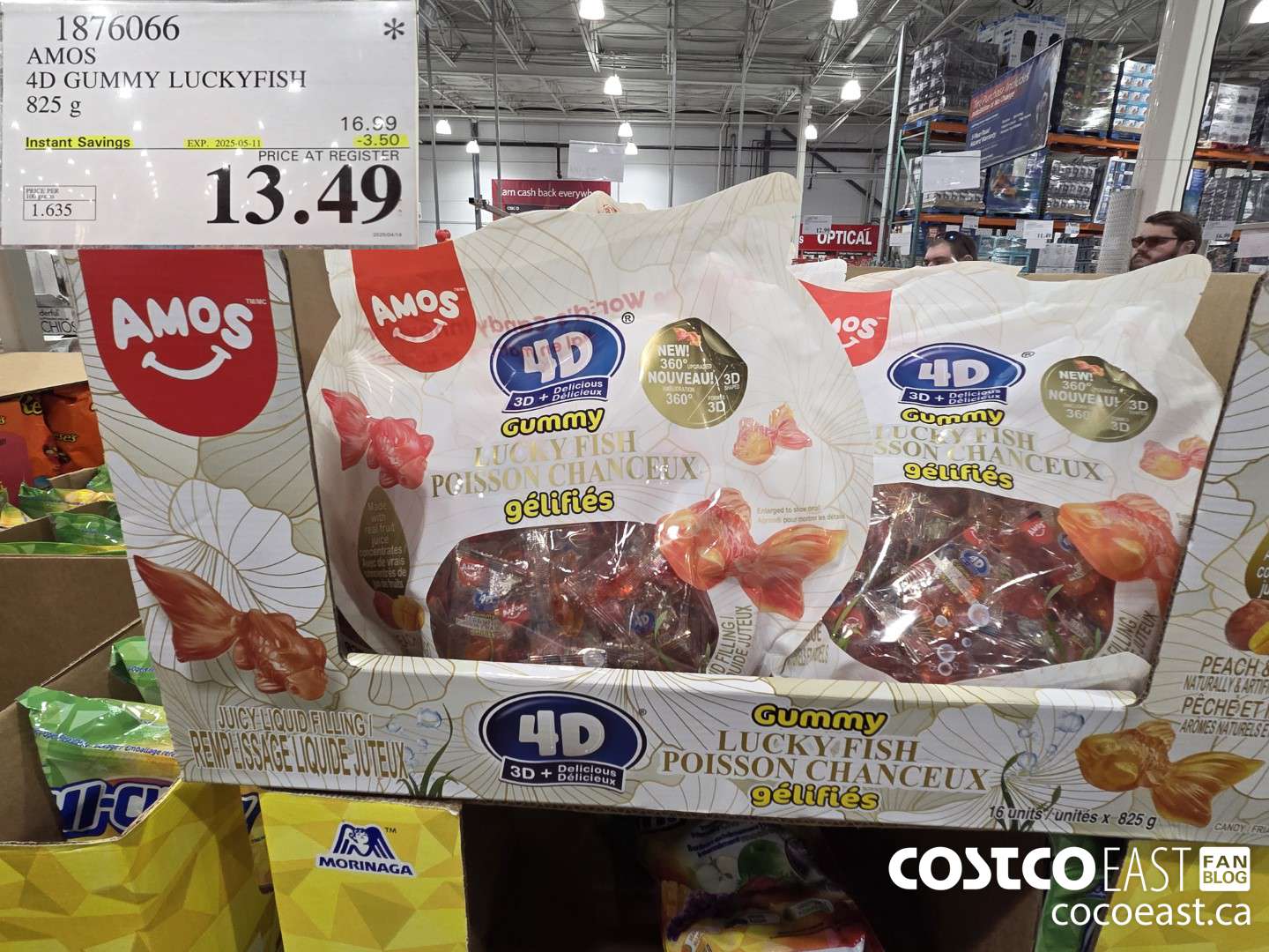 1876066 AMOS 4D GUMMY LUCKYFISH 825 g ($3.50 INSTANT SAVINGS EXPIRES ON 2025-05-11) $13.49