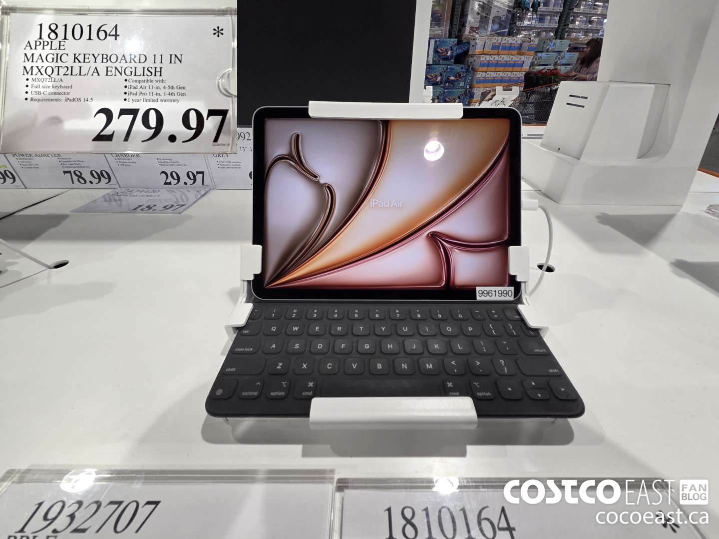 1810164 APPLE MAGIC KEYBOARD 11 IN MXQT2LL/A ENGLISH $389.99