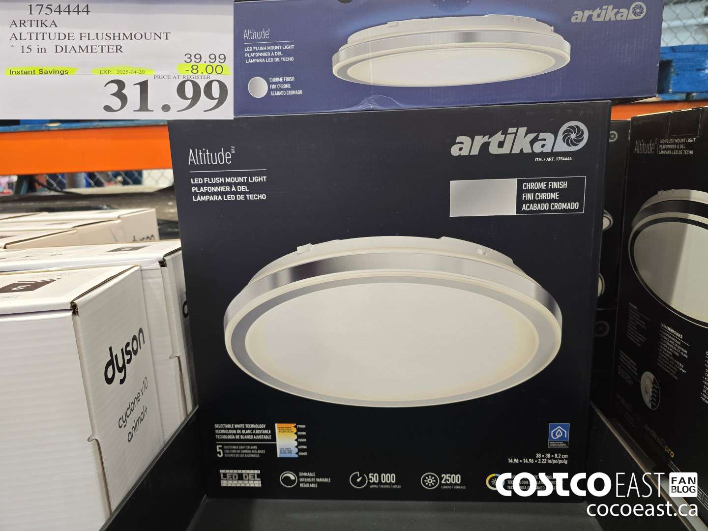 1754444 ARTIKA ALTITUDE FLUSHMOUNT 15IN. DIAMETER ($8.00 INSTANT SAVINGS EXPIRES ON 2025-04-20) $31.99