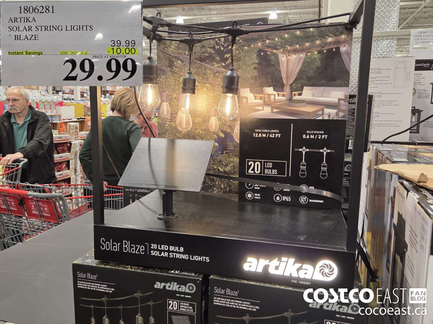 1806281 ARTIKA SOLAR STRING LIGHTS BLAZE ($10.00 INSTANT SAVINGS EXPIRES ON 2025-05-11) $29.99