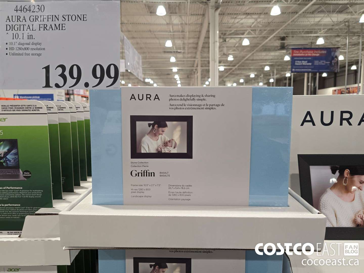 4464230 AURA GRIFFIN STONE DIGITAL FRAME 10.1 IN $139.99