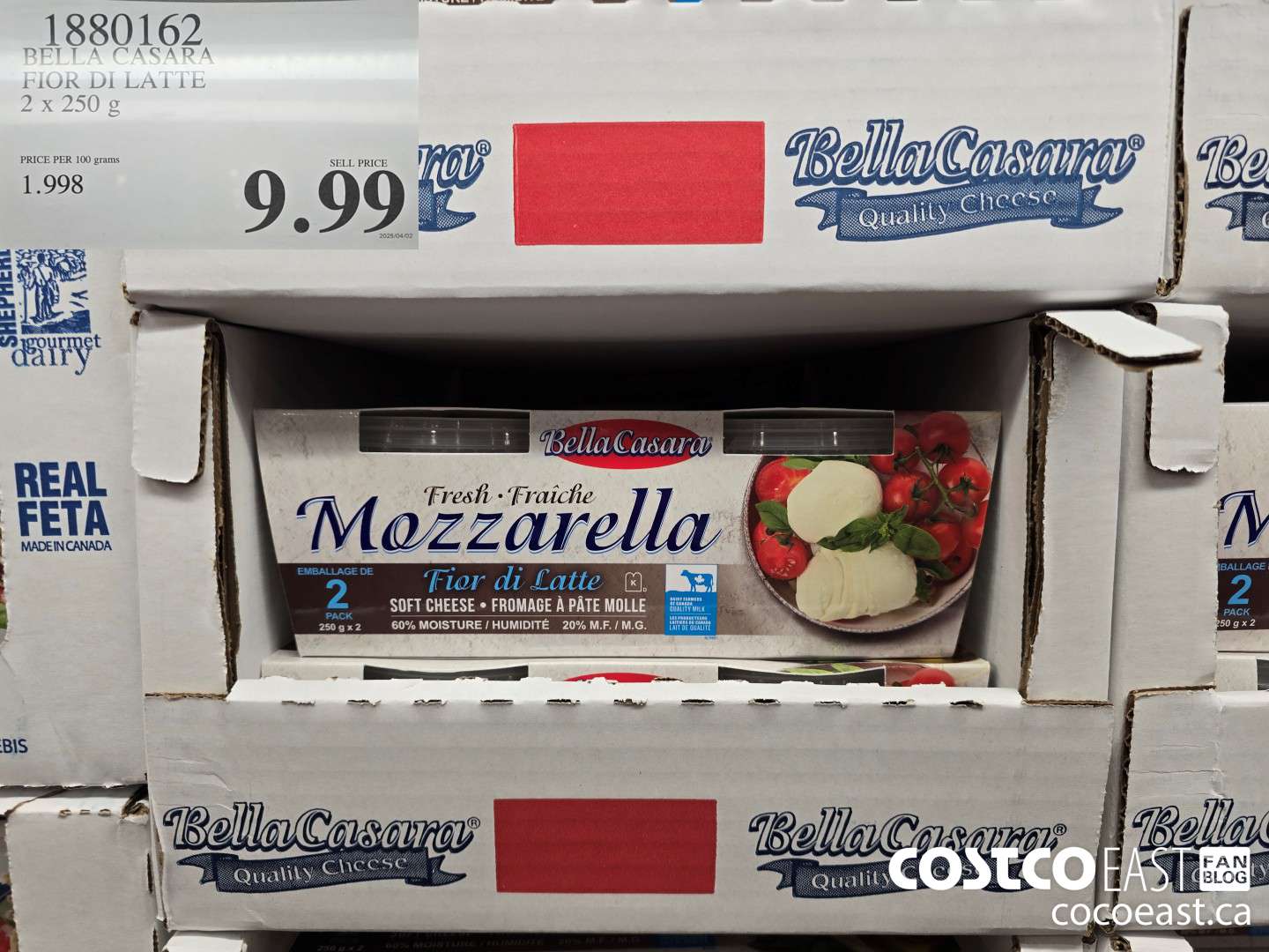 1880162 BELLA CASARA FIOR DI LATTE 2 X 250 G $9.99