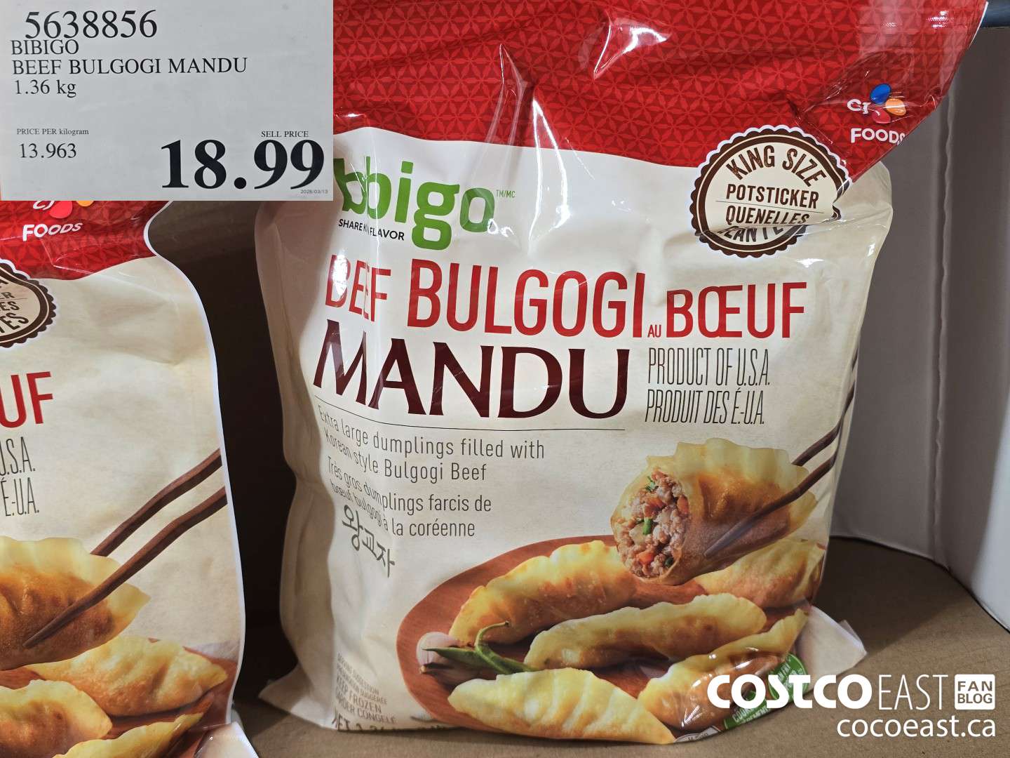3638856 BIBIGO BEEF BULGOGI MANDU 1.36 kg $18.99