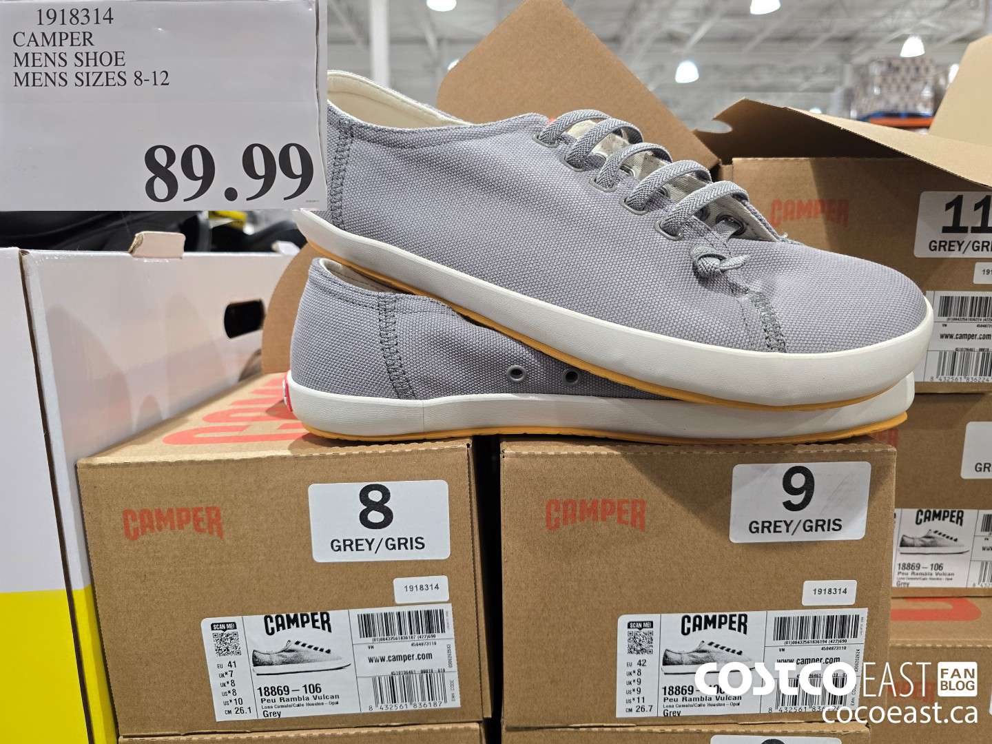 1918314 CAMPER MENS SHOE MENS SIZES 8-12 $89.99