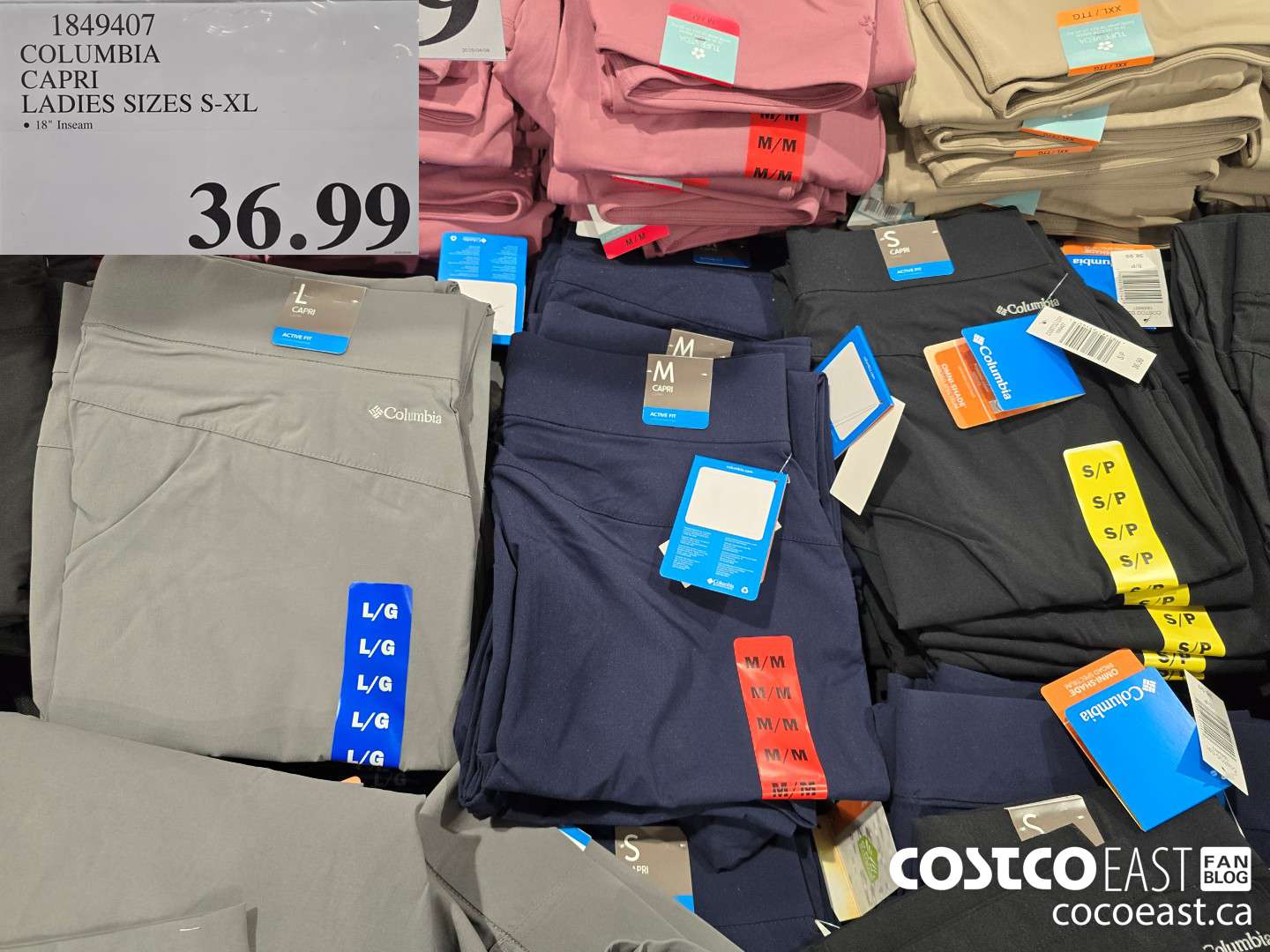 1849407 COLUMBIA CAPRI LADIES SIZES S-XL $36.99