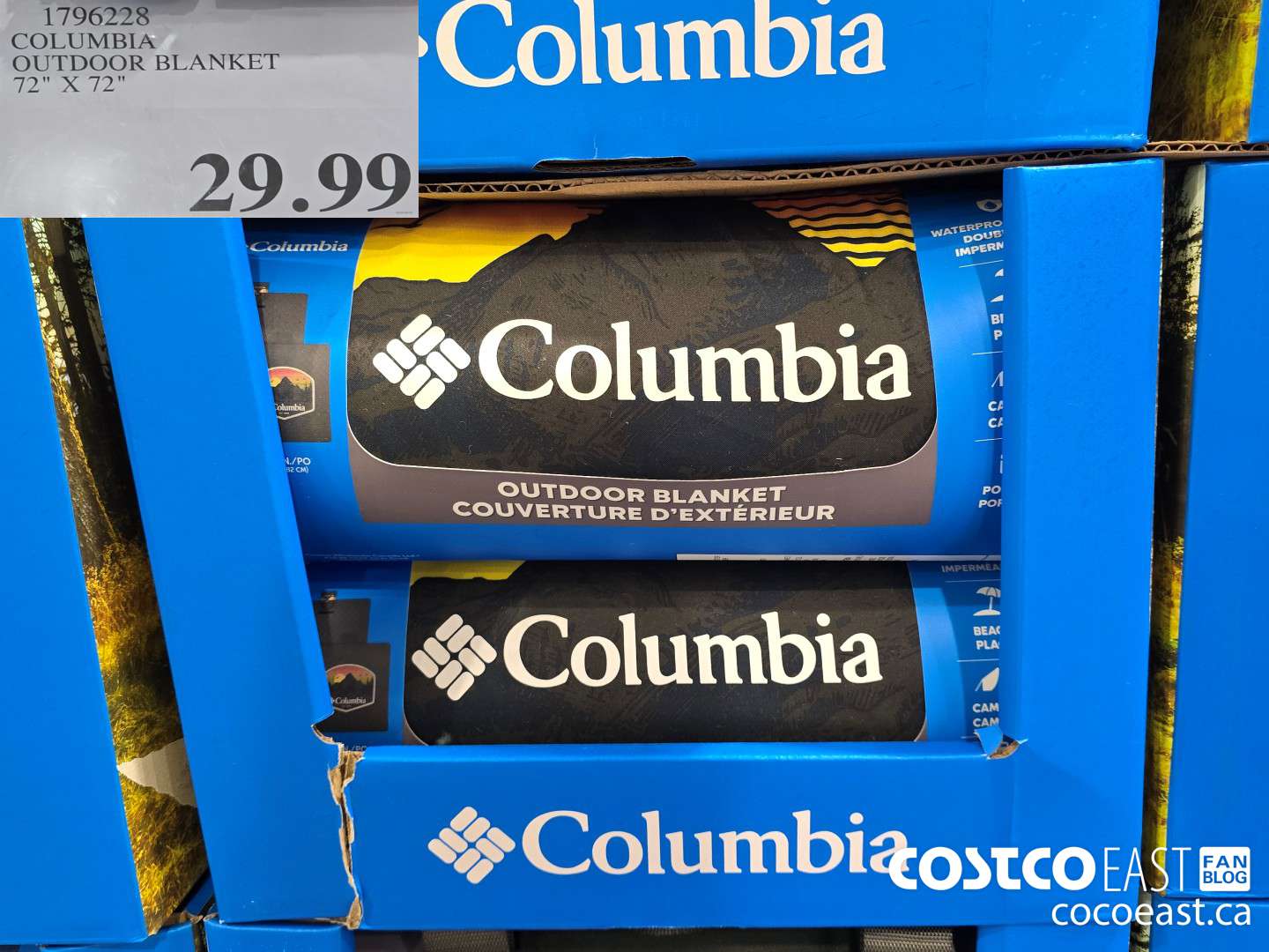 1796228 COLUMBIA OUTDOOR BLANKET 72