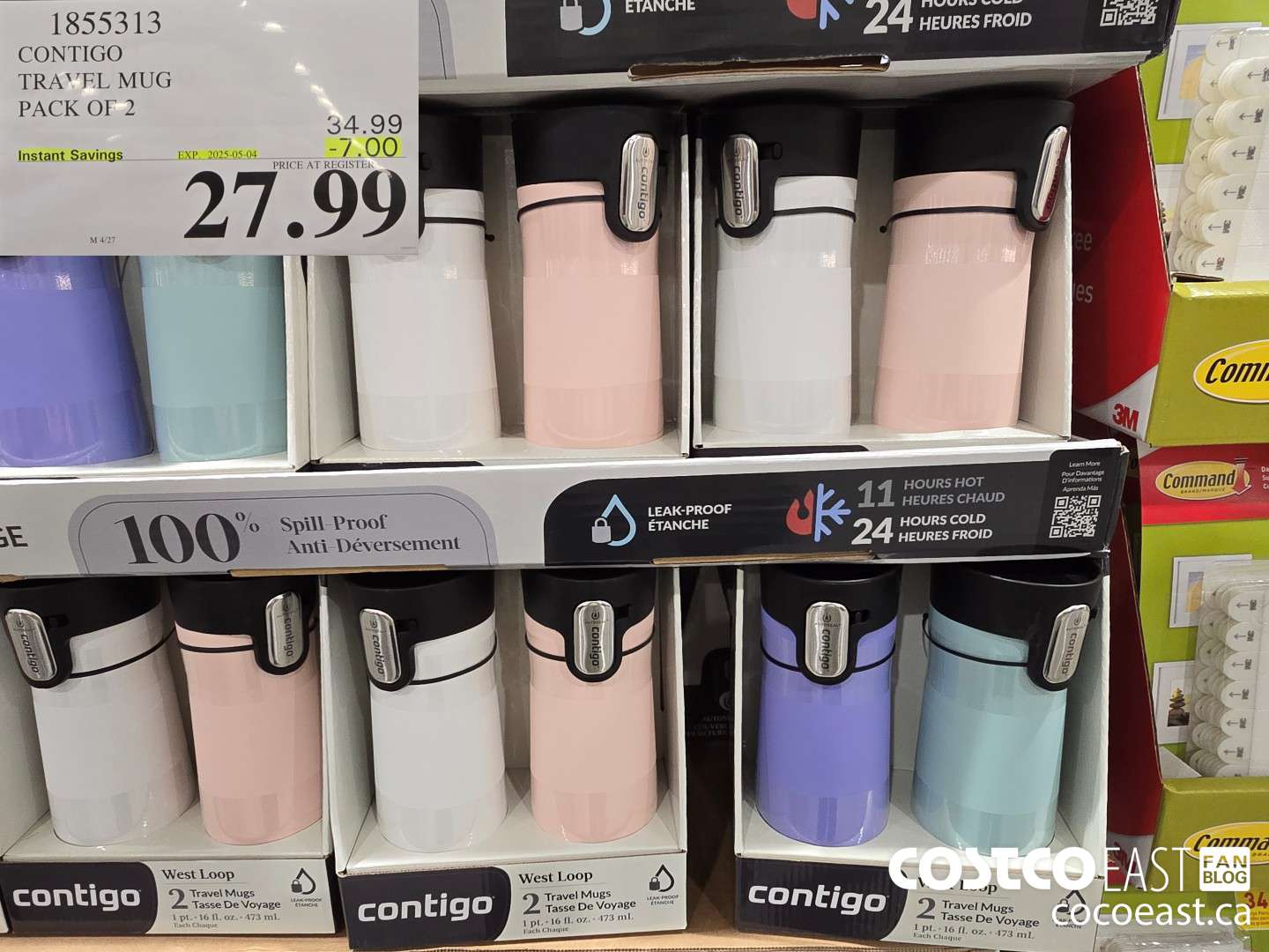 1855313 CONTIGO TRAVEL MUG PACK OF 2 ($7.00 INSTANT SAVINGS EXPIRES ON 2025-05-04) $27.99