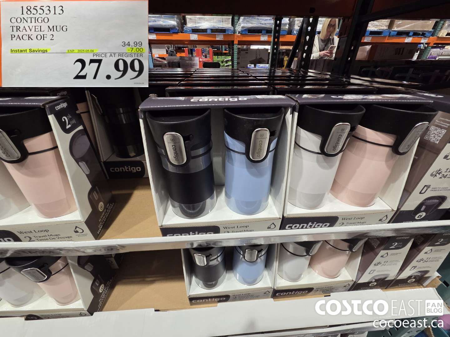 1855313 CONTIGO TRAVEL MUG PACK OF 2 ($7.00 INSTANT SAVINGS EXPIRES ON 2025-05-04) $27.99