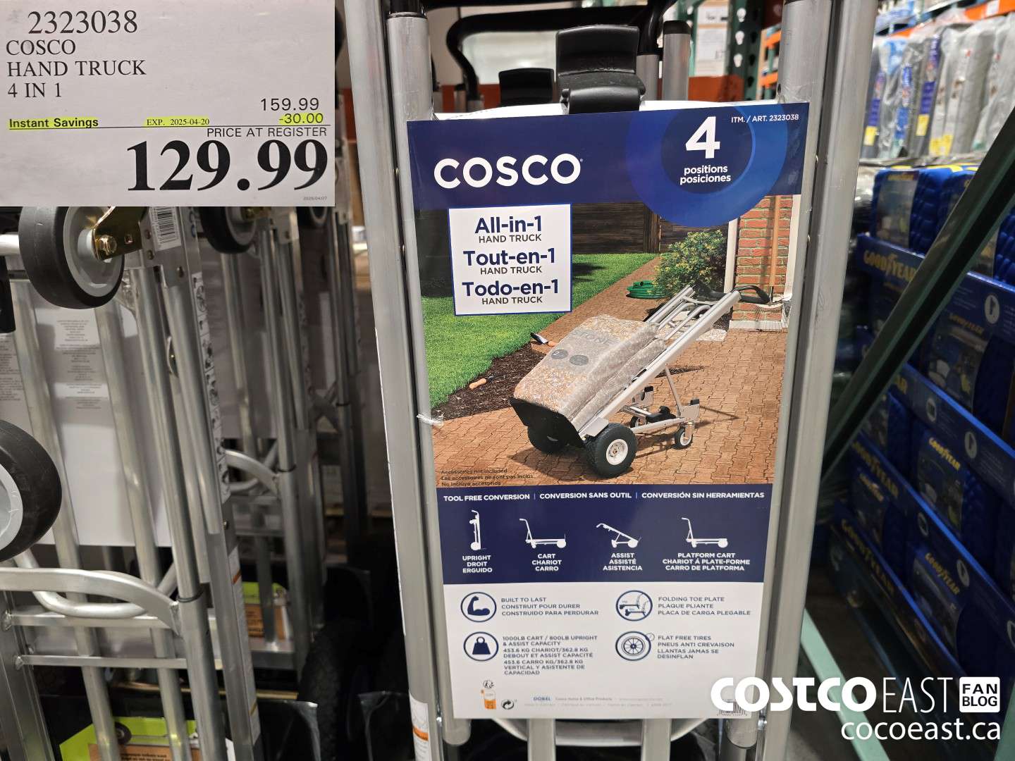 2323038 COSCO HAND TRUCK 4 IN 1 ($30.00 INSTANT SAVINGS EXPIRES ON 2025-04-20) $129.99
