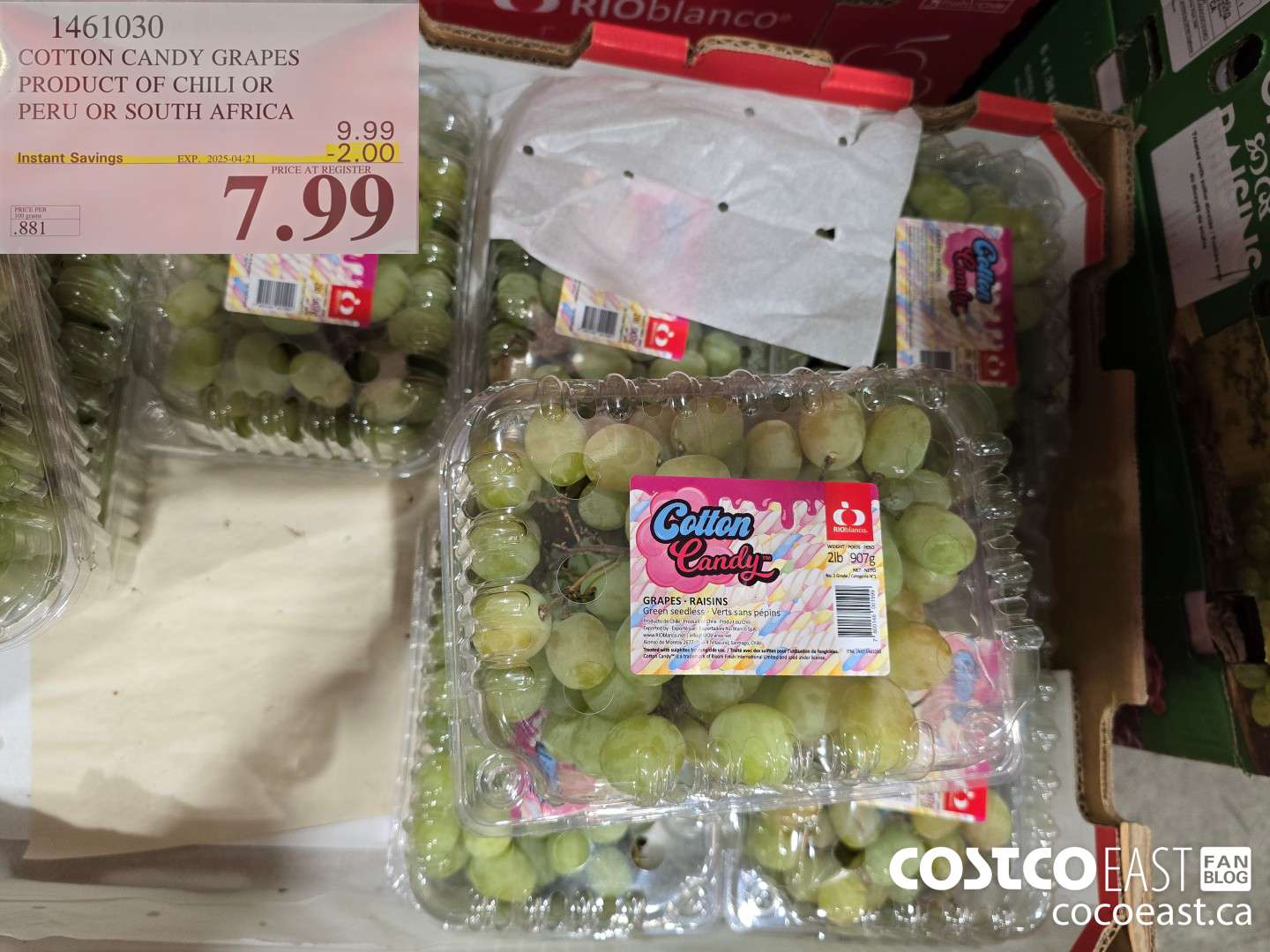 1461030 COTTON CANDY GRAPES PRODUCT OF CHILI ($2.00 INSTANT SAVINGS EXPIRES ON 2025-04-21) $7.99