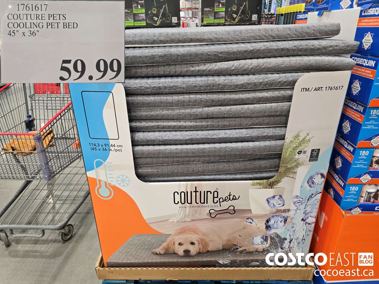 1761617 COUTURE PETS COOLING PET BED 45