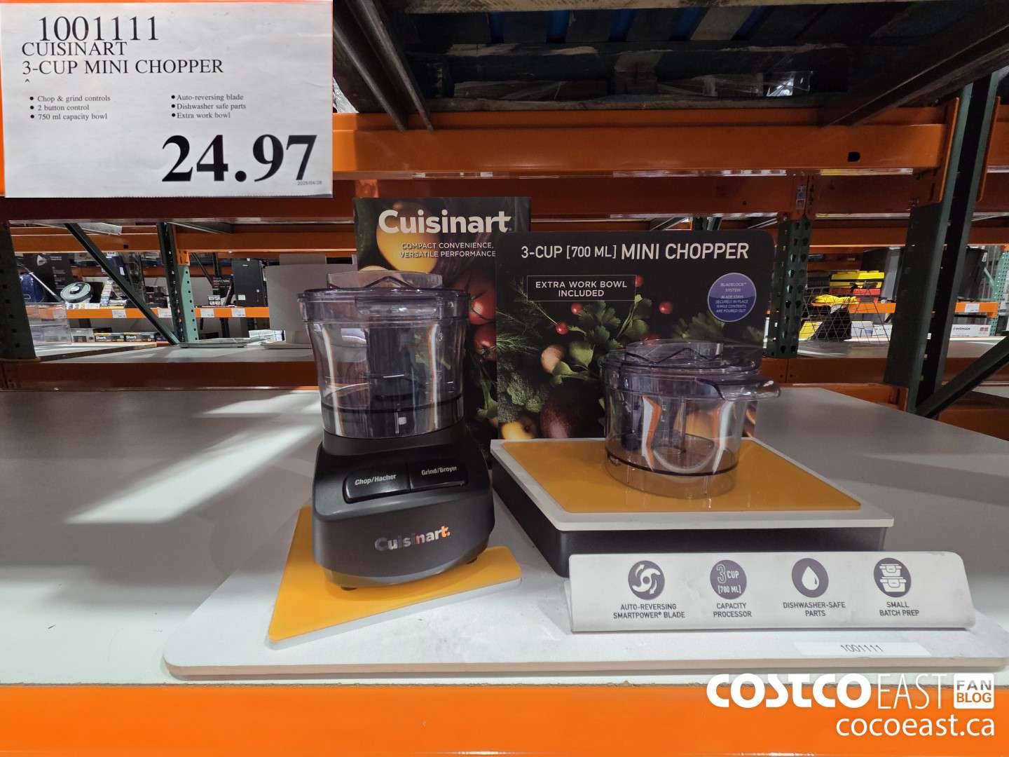 1001111 CUISINART 3-CUP MINI CHOPPER $24.97