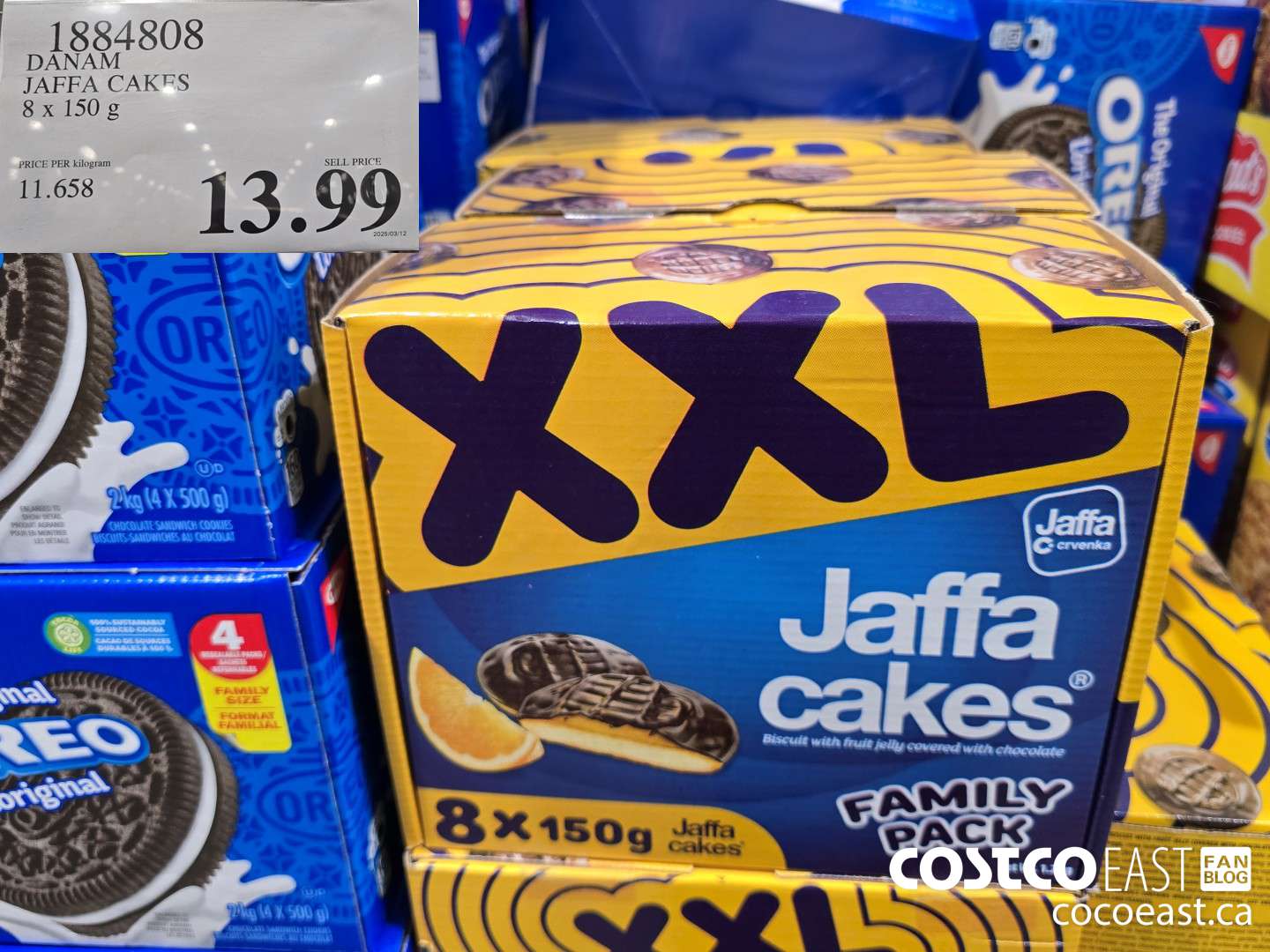 1884808 DANAM JAFFA CAKES 8 X 150 G $13.99