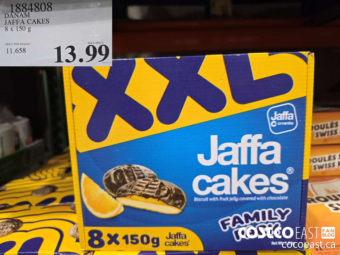 1884808 DANAM JAFFA CAKES 8 X 150 G $13.99