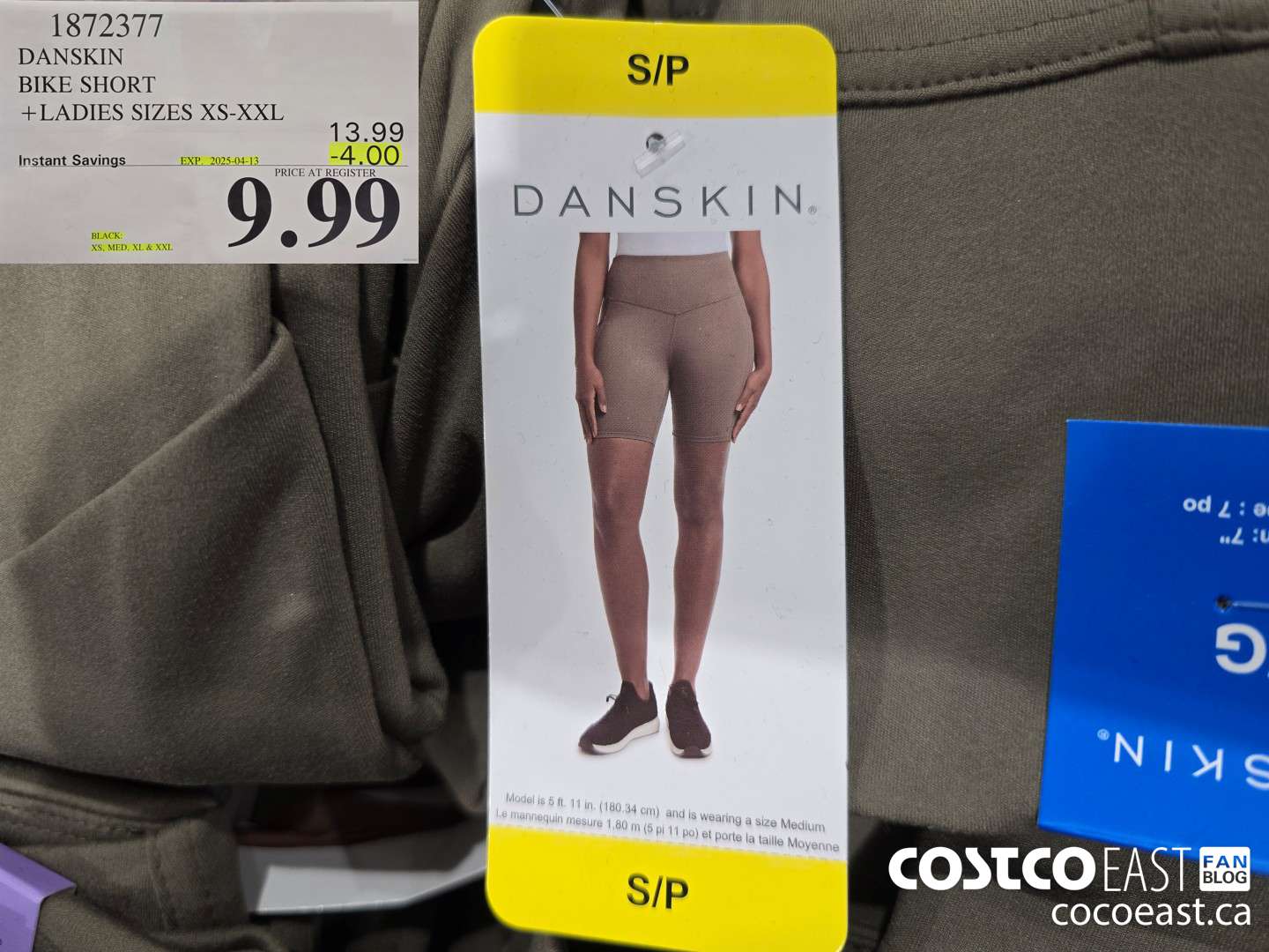 1872377 DANSKIN BIKE SHORT + LADIES SIZES XS-XXL ($4.00 INSTANT SAVINGS EXPIRES ON 2025-04-13) $9.99