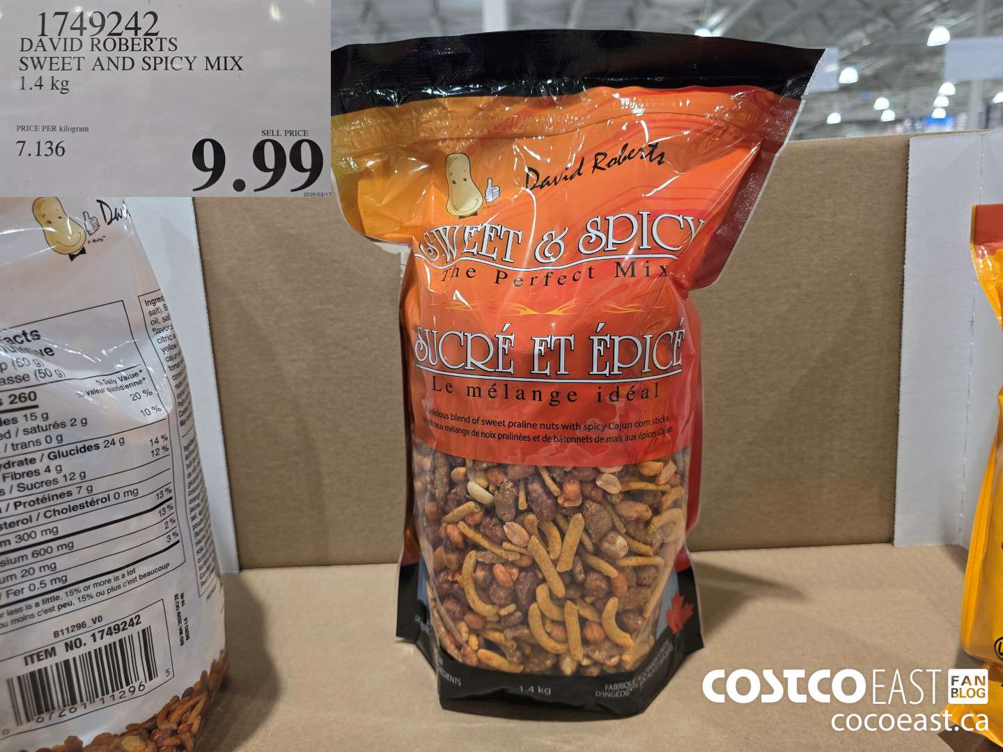 1749242 DAVID ROBERTS SWEET AND SPICY MIX 1.4 kg $9.99