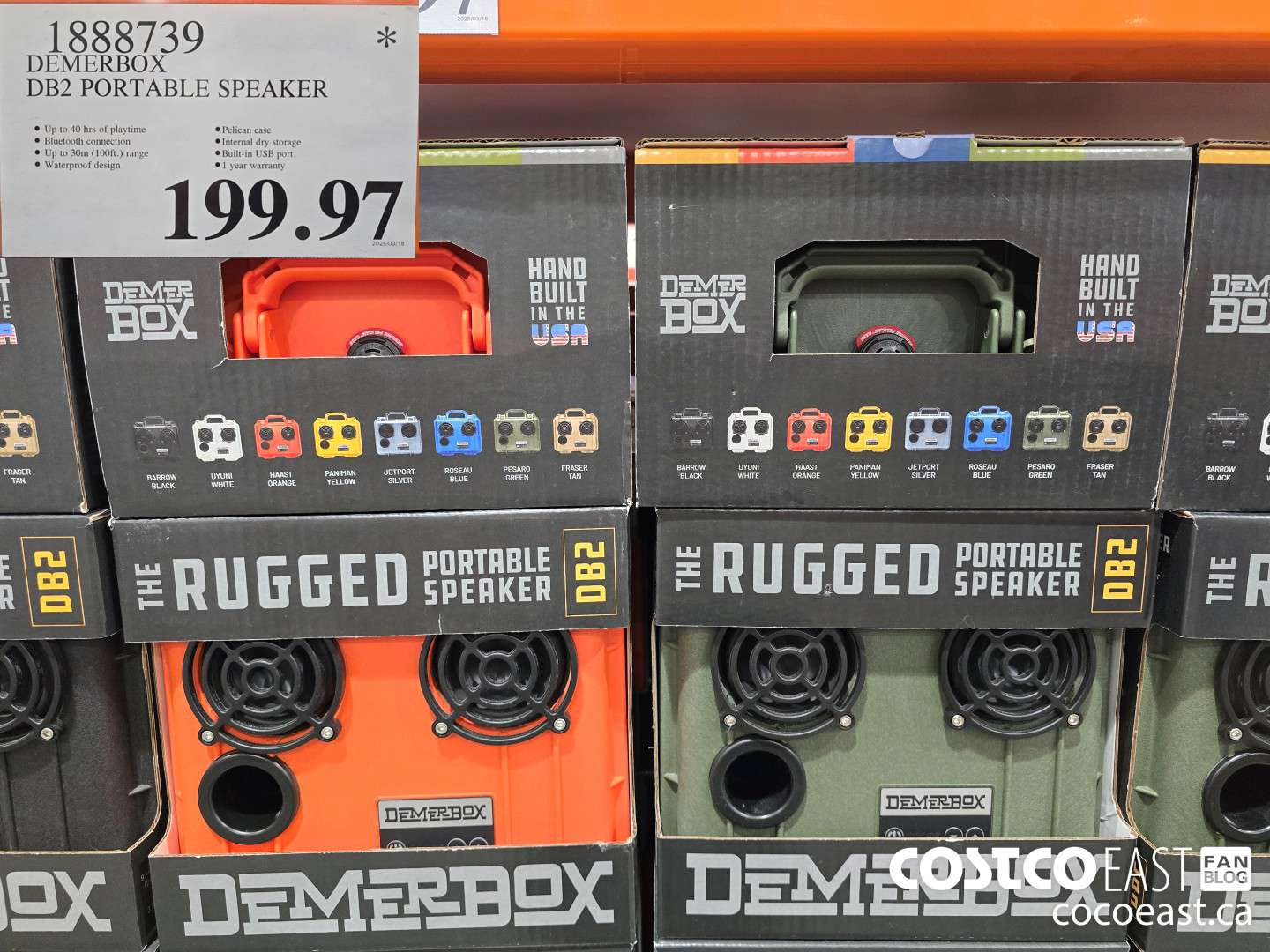 1888739 DEMERBOX DB2 PORTABLE SPEAKER $199.97