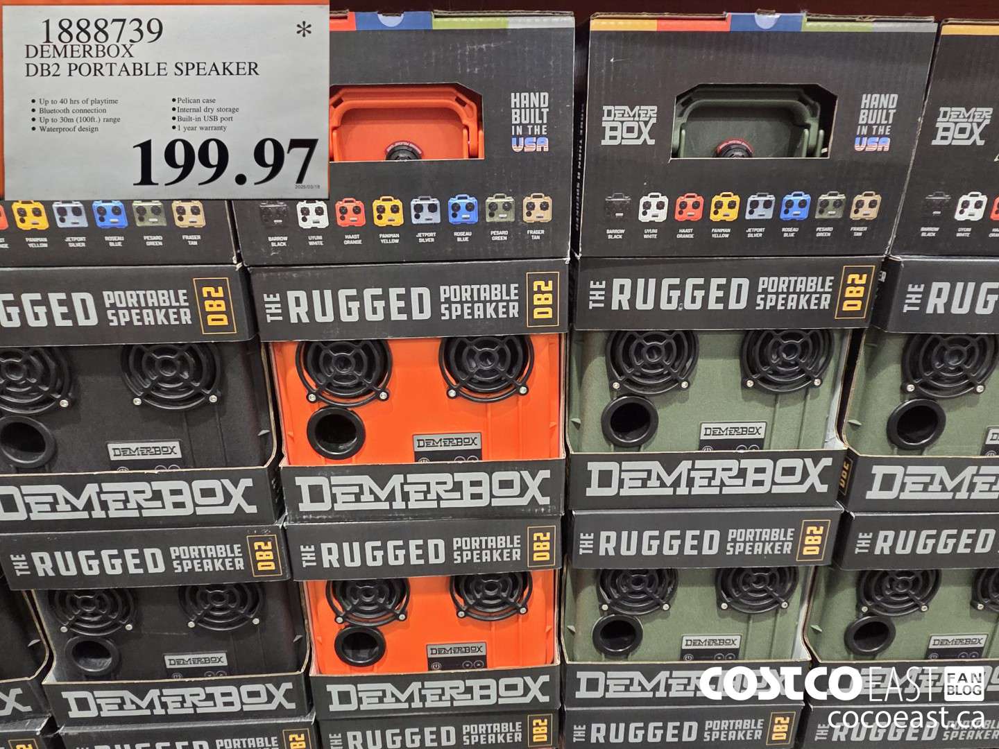 1888739 DEMERBOX DB2 PORTABLE SPEAKER $199.97