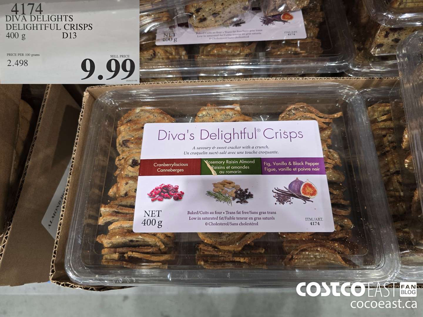 4174 DIVA DELIGHTS DELIGHTFUL CRISPS 400 G D13 $9.99