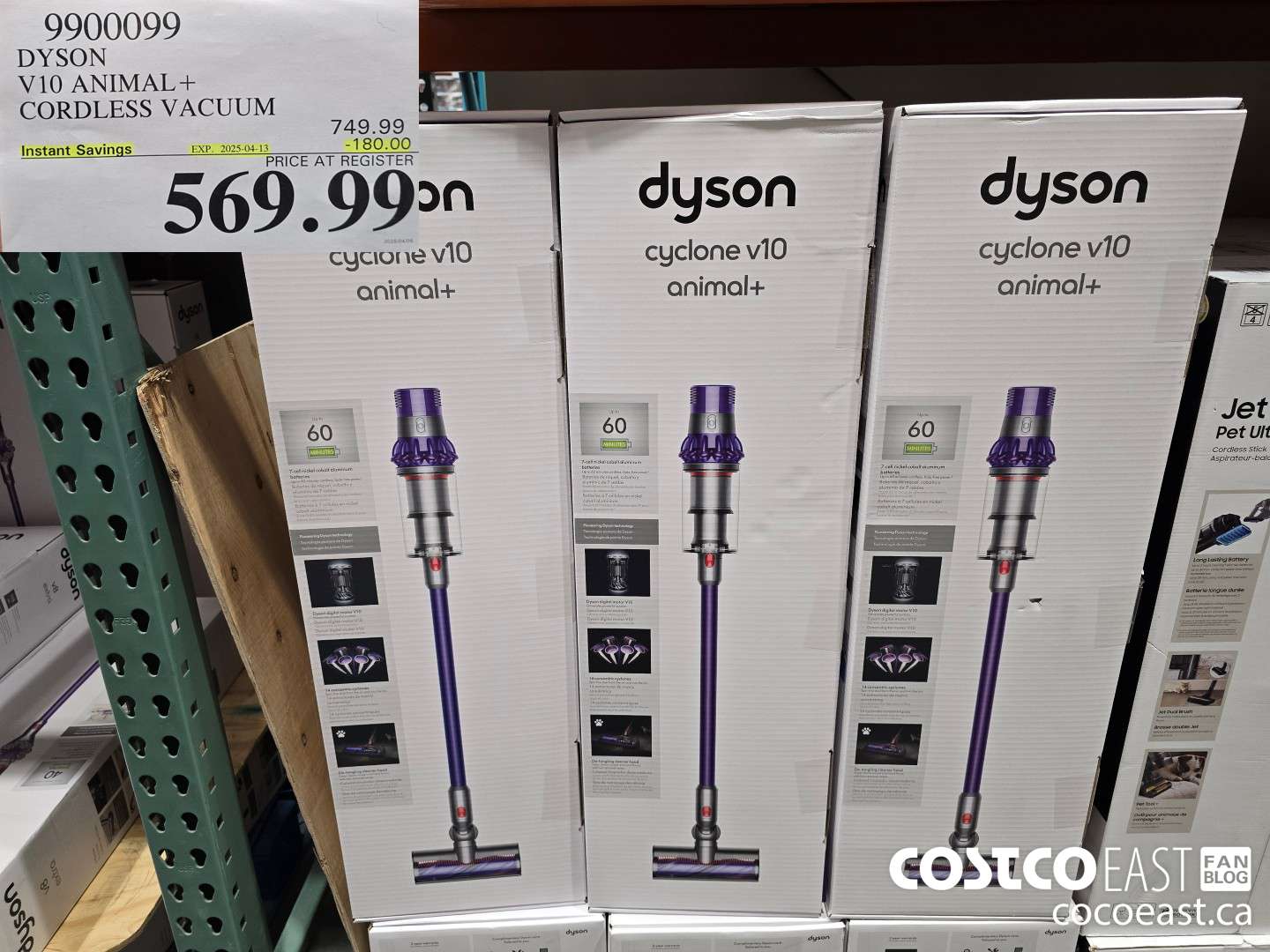 9900099 DYSON VI0 ANIMAL + CORDLESS VACUUM MODEL# 400480-01 ($180.00 INSTANT SAVINGS EXPIRES ON 2025-04-13) $569.99