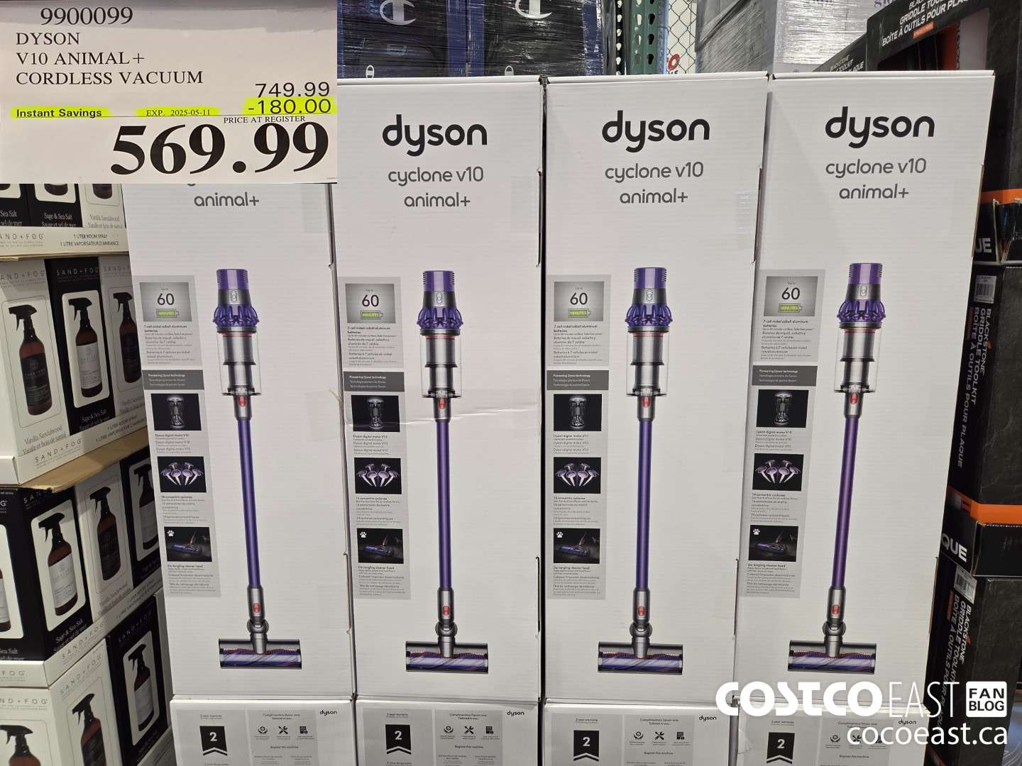 9900099 DYSON VI0 ANIMAL + CORDLESS VACUUM MODEL# 400480-01 ($180.00 INSTANT SAVINGS EXPIRES ON 2025-05-11) $569.99
