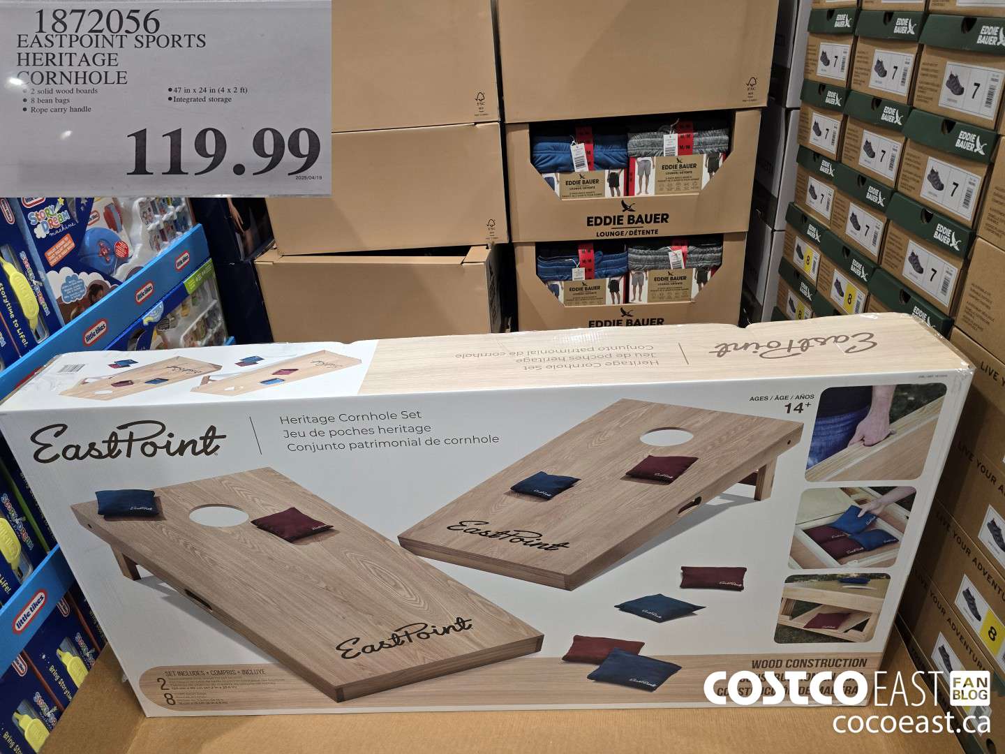 1872056 EASTPOINT SPORTS HERITAGE CORN HOLE $119.99