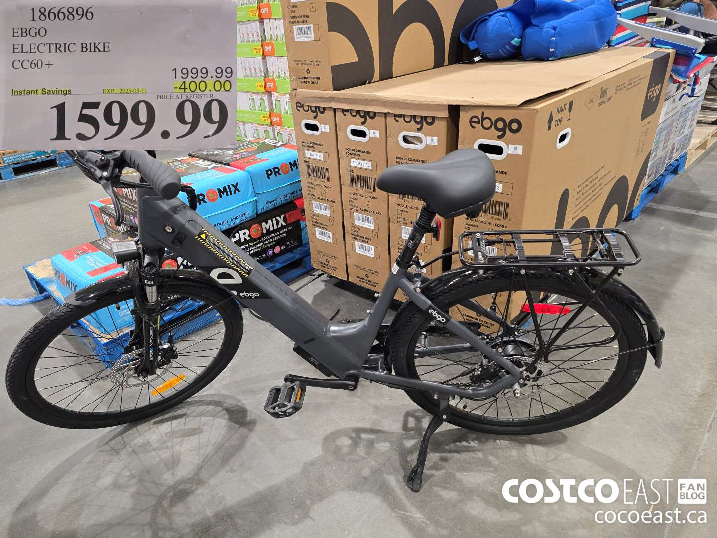 1866896 EBGO ELECTRIC BIKE CC60+ ($400.00 INSTANT SAVINGS EXPIRES ON 2025-05-11) $1599.99