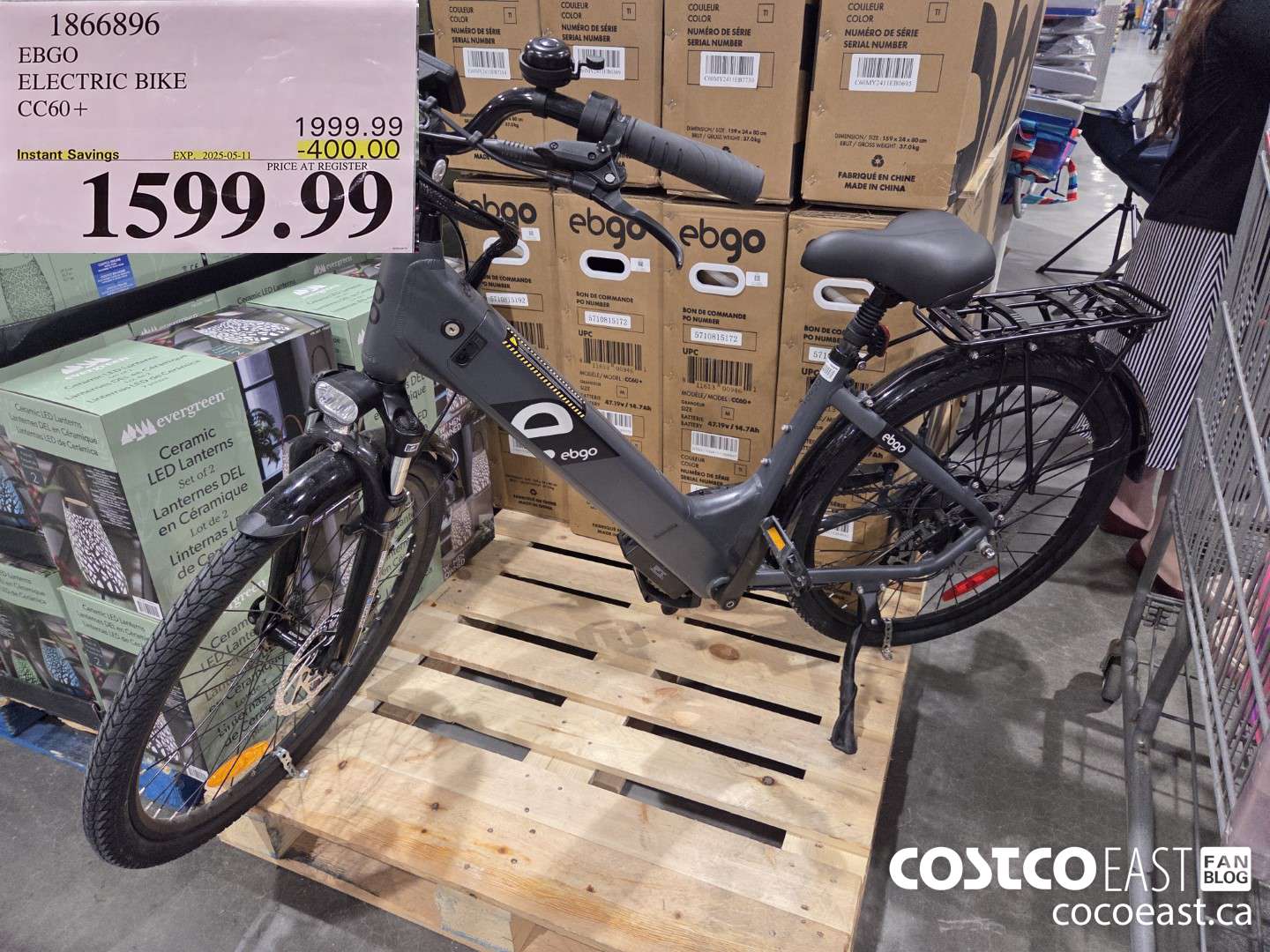 1866896 EBGO ELECTRIC BIKE CC60+ ($400.00 INSTANT SAVINGS EXPIRES ON 2025-05-11) $1599.99