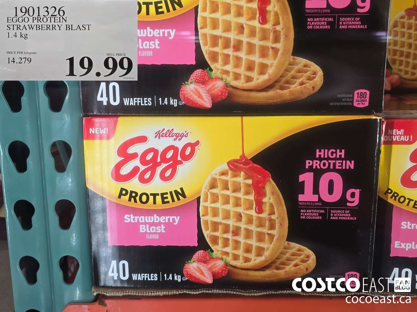 1901326 EGGO PROTEIN STRAWBERRY BLAST 1.4 KG $19.99