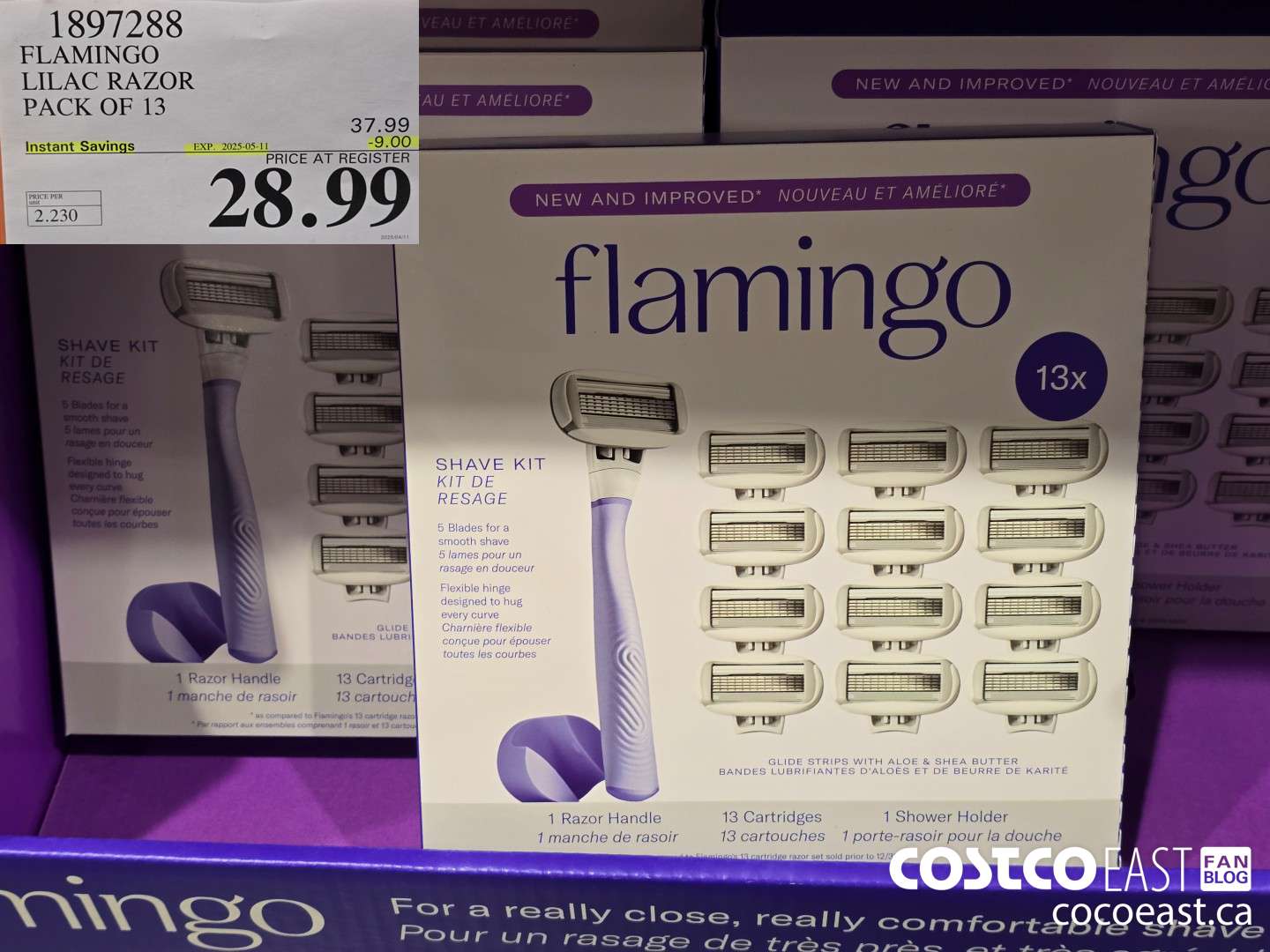 1897288 FLAMINGO LILAC RAZOR PACK OF 13 ($9.00 INSTANT SAVINGS EXPIRES ON 2025-05-11) $28.99